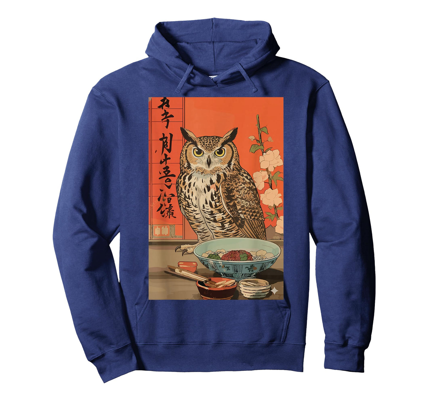Funny Japanese Owl Ramen Kawaii Animal Anime Art T-Shirt