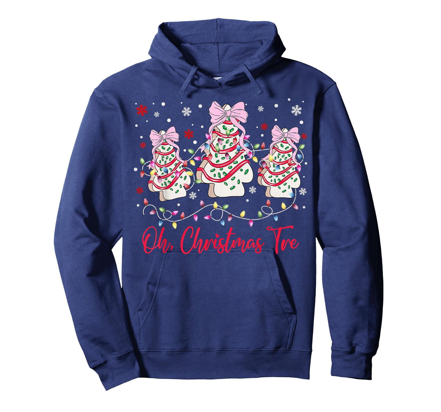 Oh Christmas Tree Cakes Debbie Becky Jen Snack Cake Lovers T-Shirt