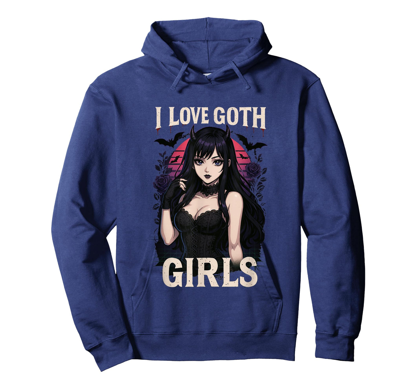 I Love Goth Girls โ Menโs Gothic Anime goth lover T-Shirt