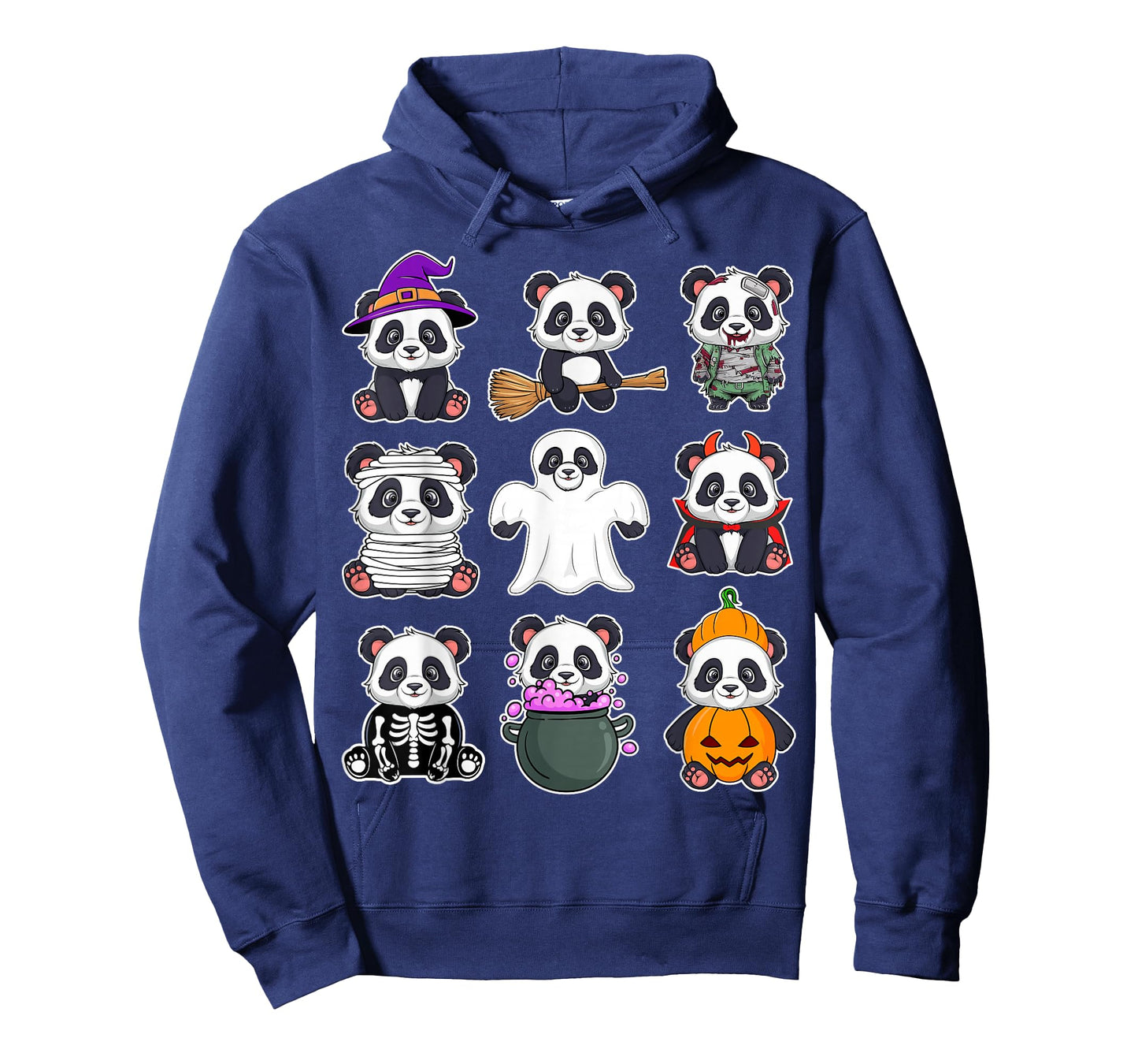 Panda Halloween Costume Spooky Ghost Horror Panda Halloween T-Shirt