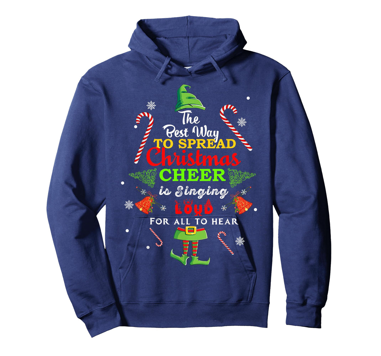 Spread christmas cheer is singing loud xmas Elf pajama T-Shirt