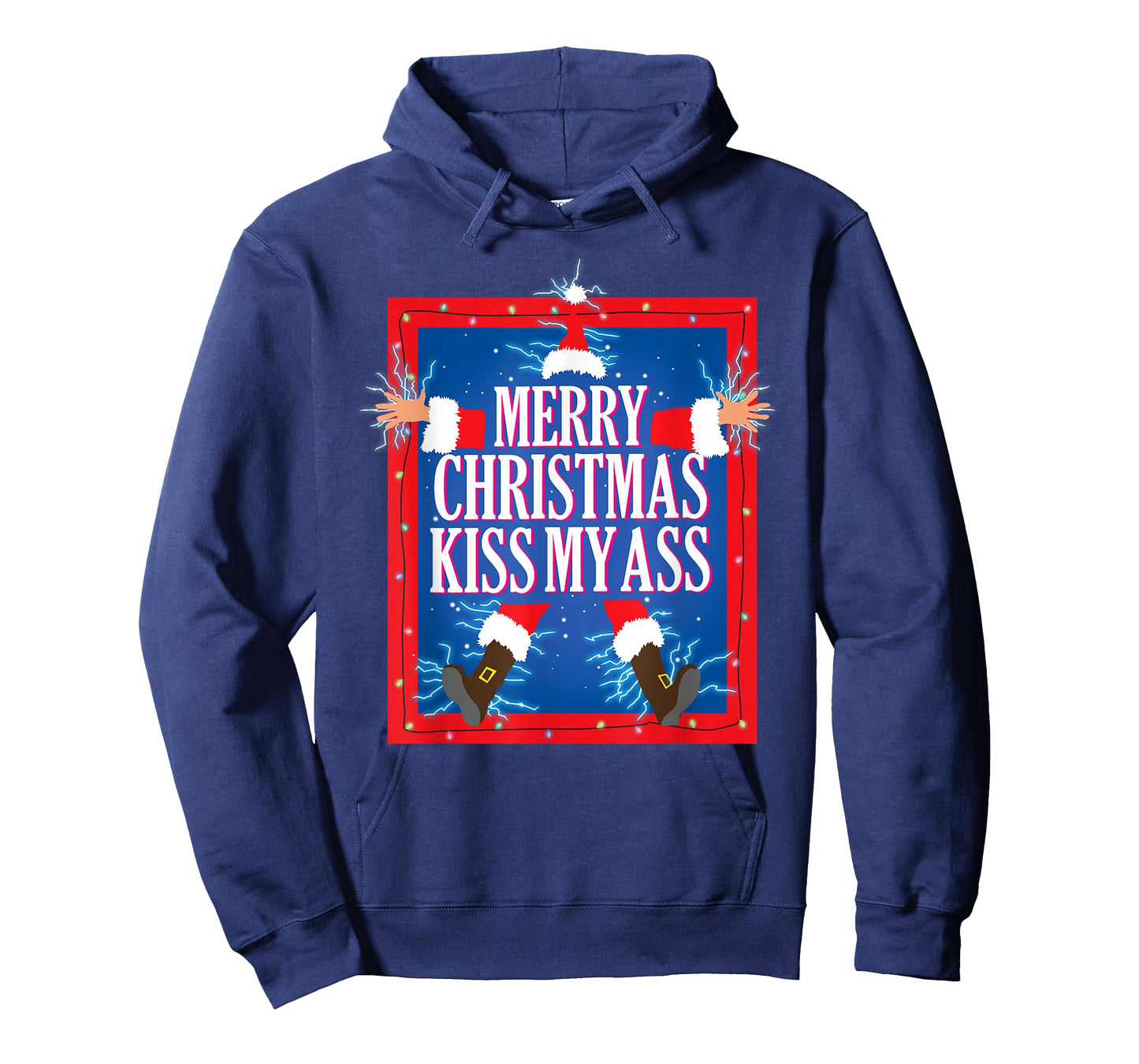 Merry Christmas Kiss My Ass Funny Christmas Vacation Movie T-Shirt