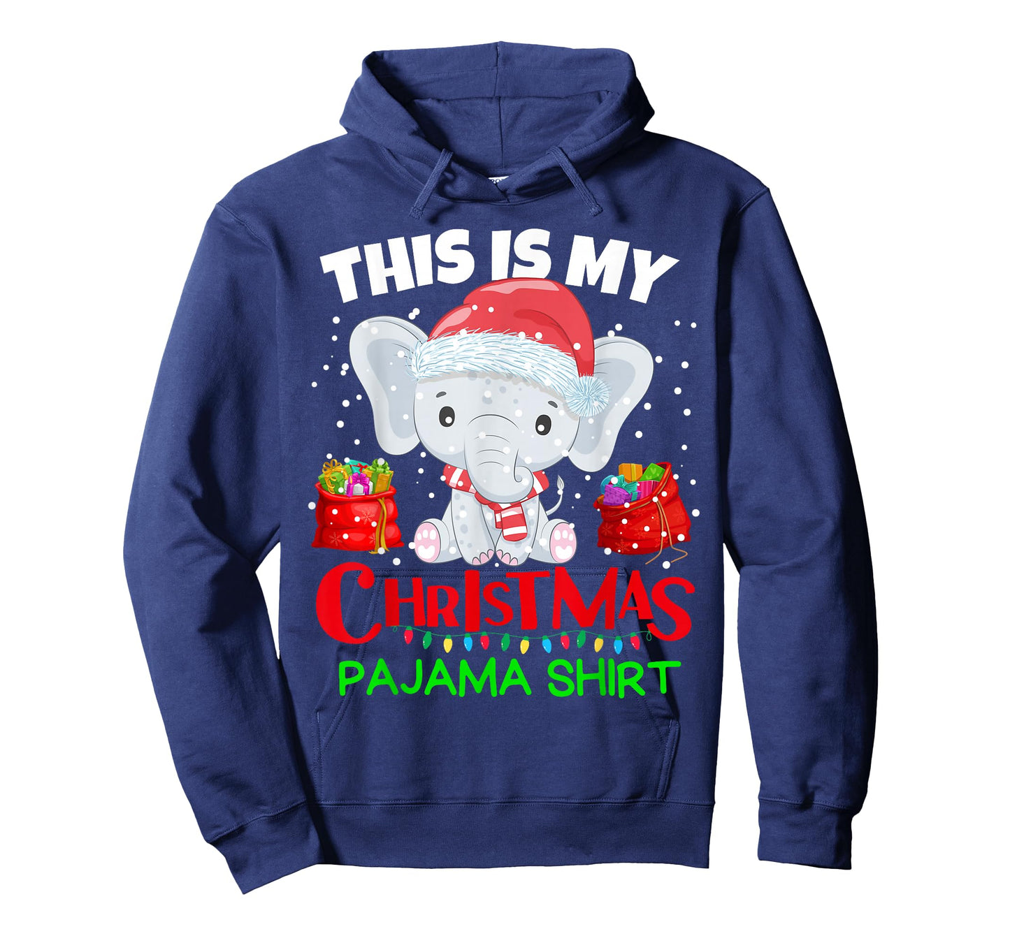 This is my Christmas Pajama Shirt baby elephant for kids T-Shirt