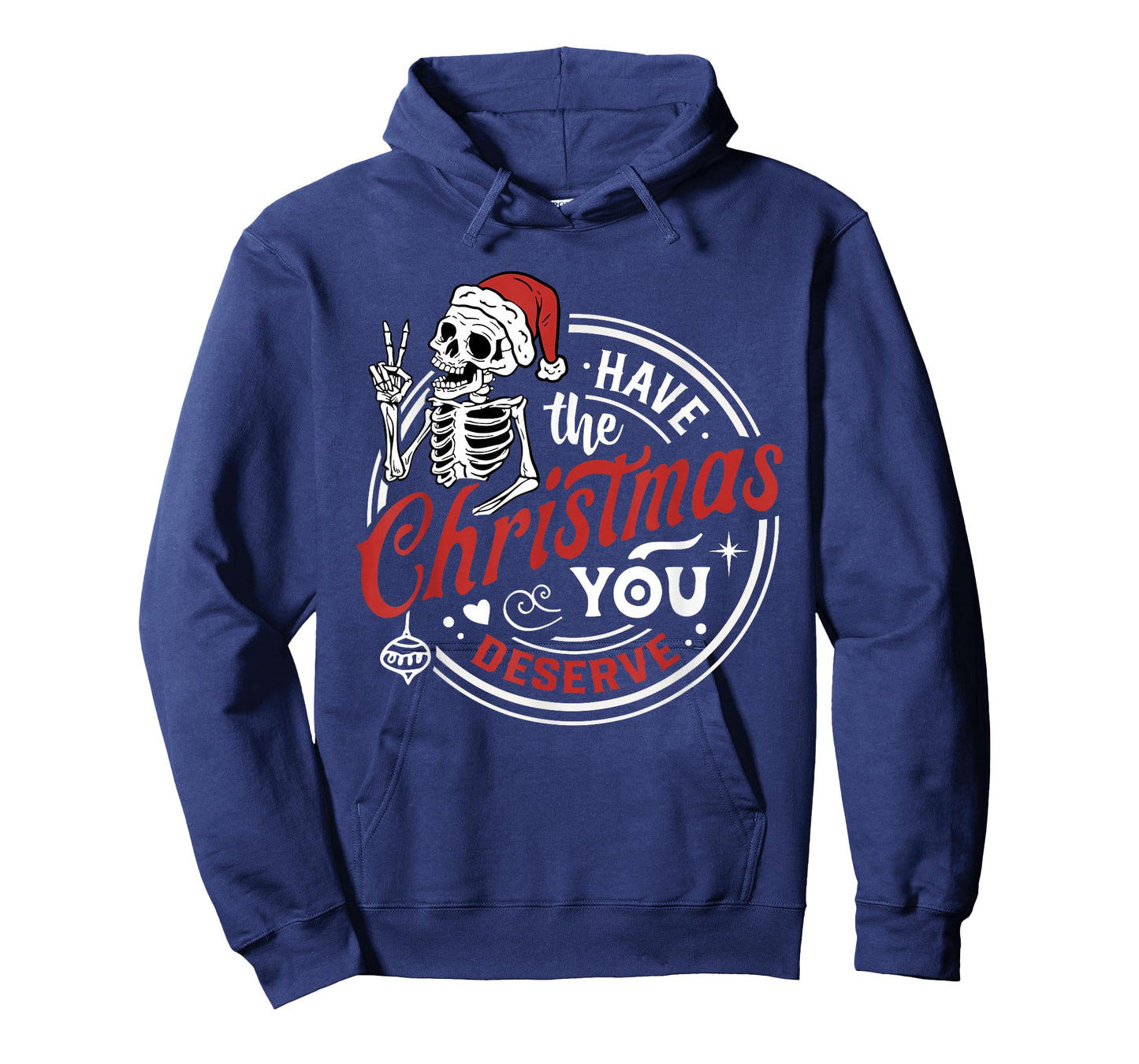 Retro Have The Christmas You Deserve Funny Skeleton Xmas T-Shirt