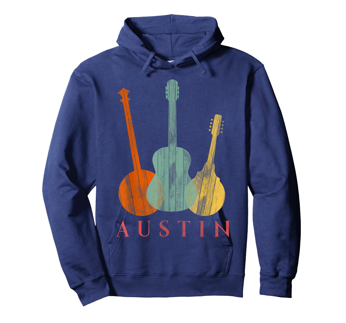 Austin Texas - Distressed Music T-Shirt Small