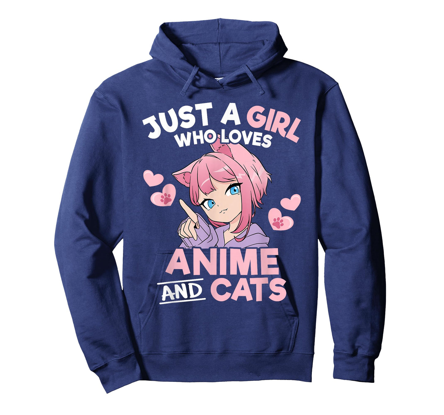 Just A Girl Who Loves Anime and Cats Cute Otaku Manga T-Shirt