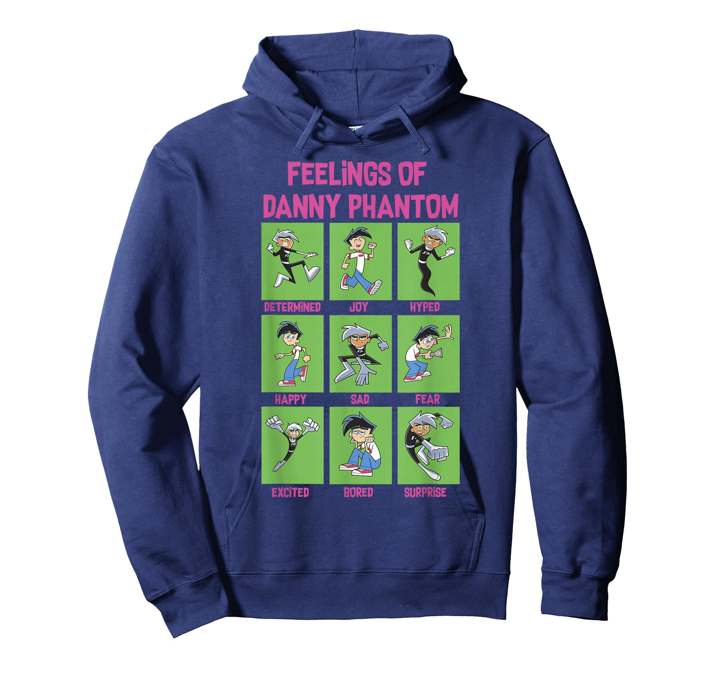 Danny Phantom The Feelings Of Danny Phantom Portrait Grid T-Shirt