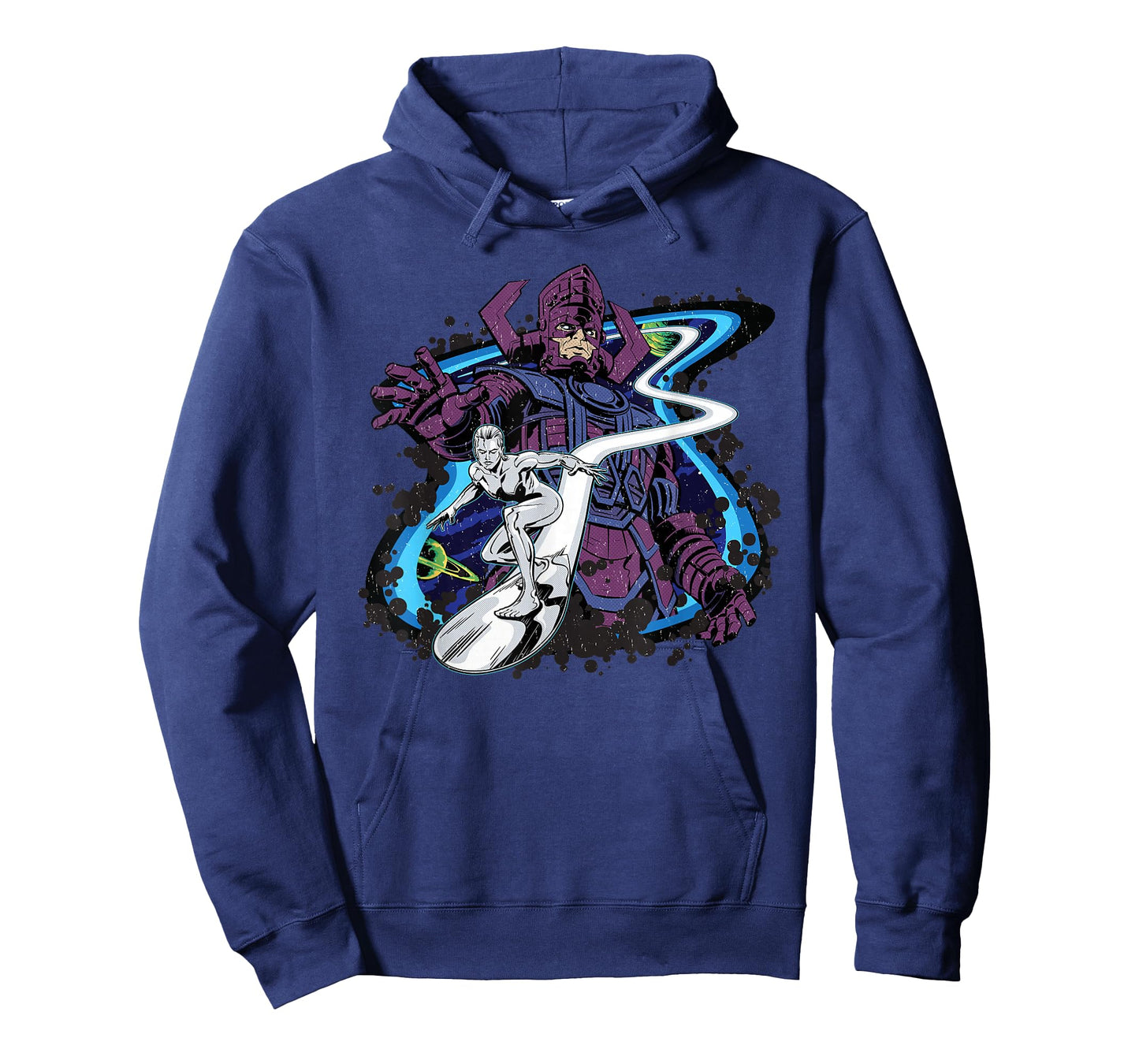 Marvel Silver Surfer and Galactus Retro Vintage Comic Style T-Shirt