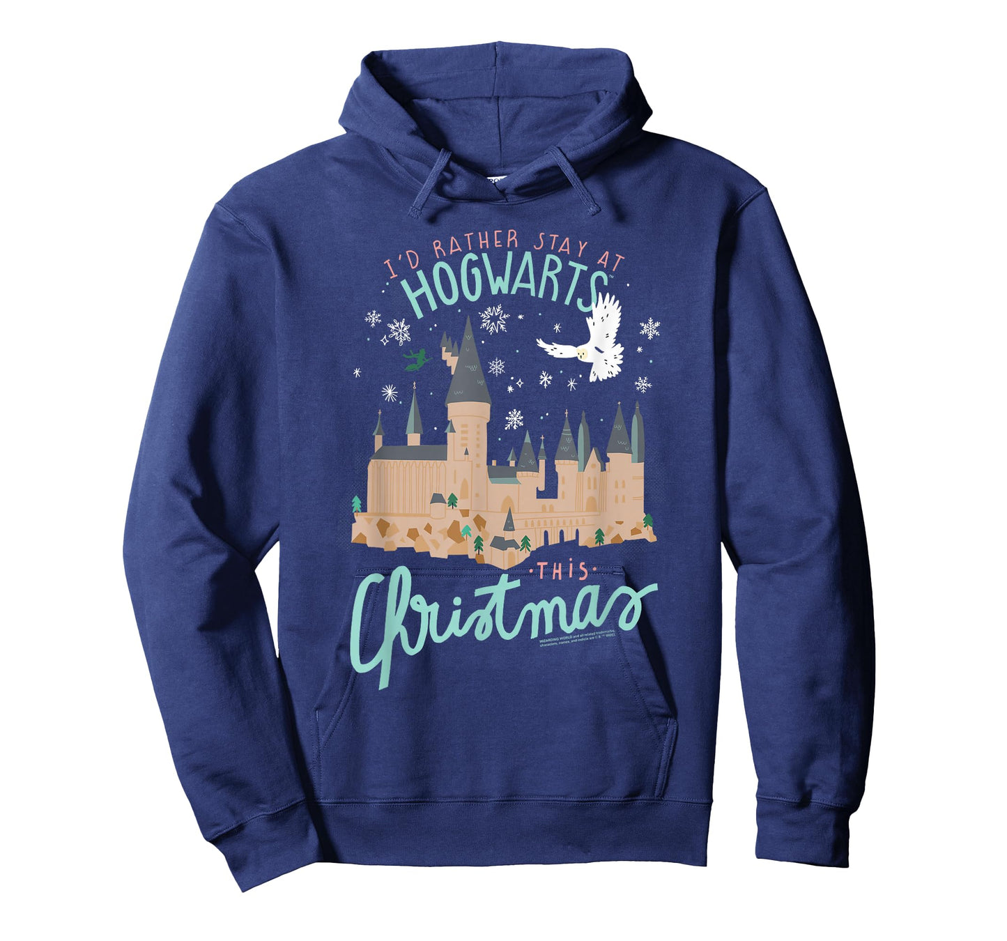 Harry Potter I'd Rather Stay At Hogwarts This Christmas T-Shirt