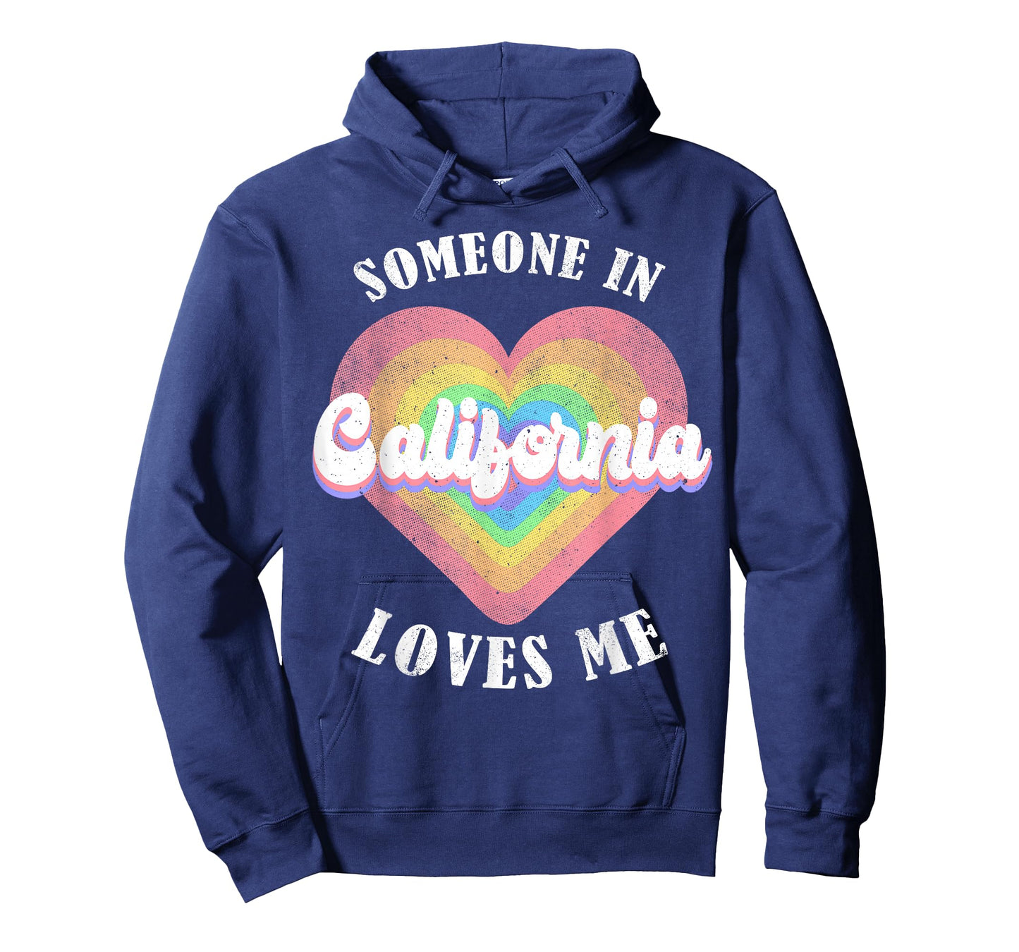 Someone in California Loves Me Heart Retro Groovy T-Shirt