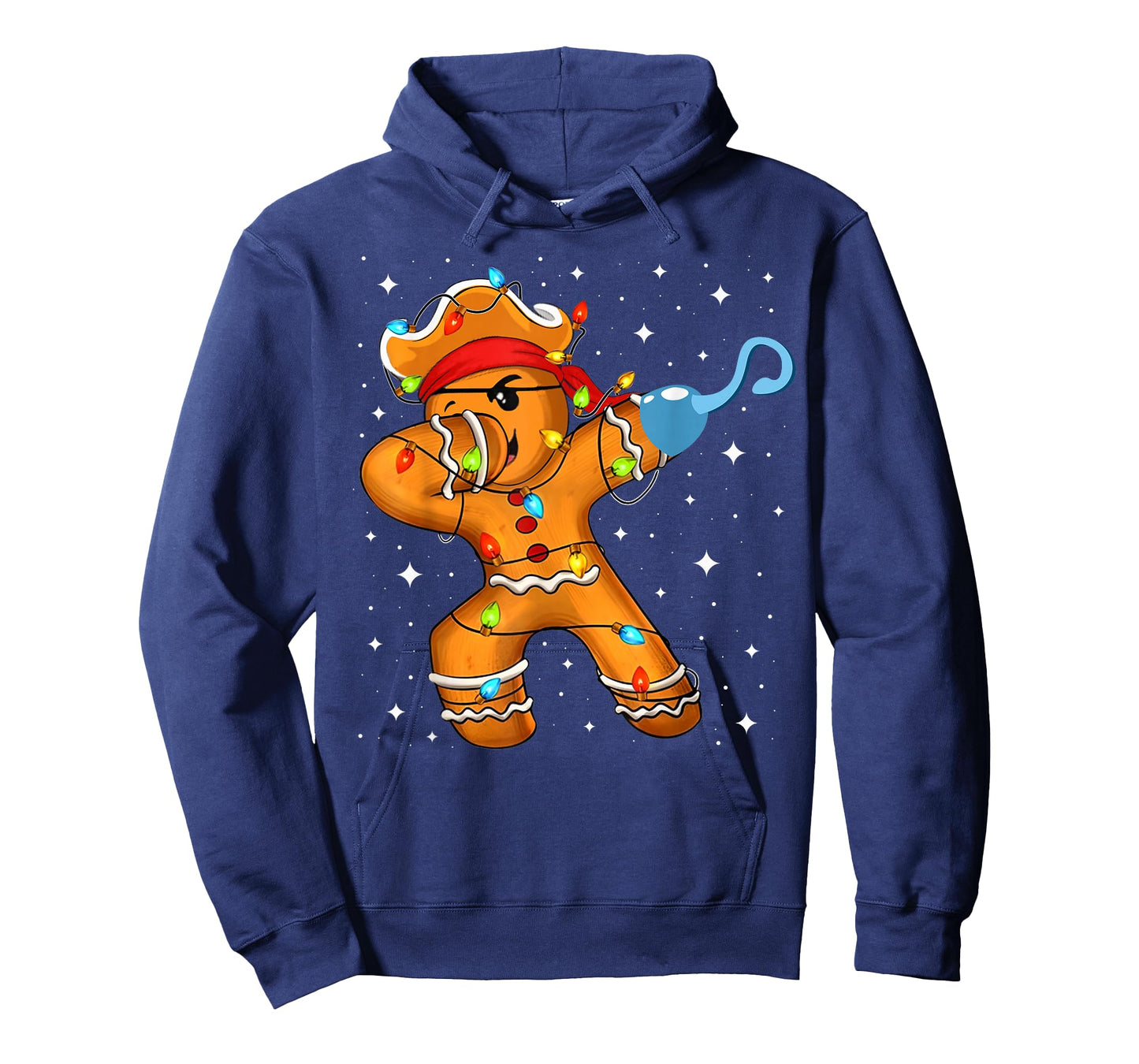 Funny Dabbing Gingerbread Pirate Christmas Dab Dance Men Boy T-Shirt