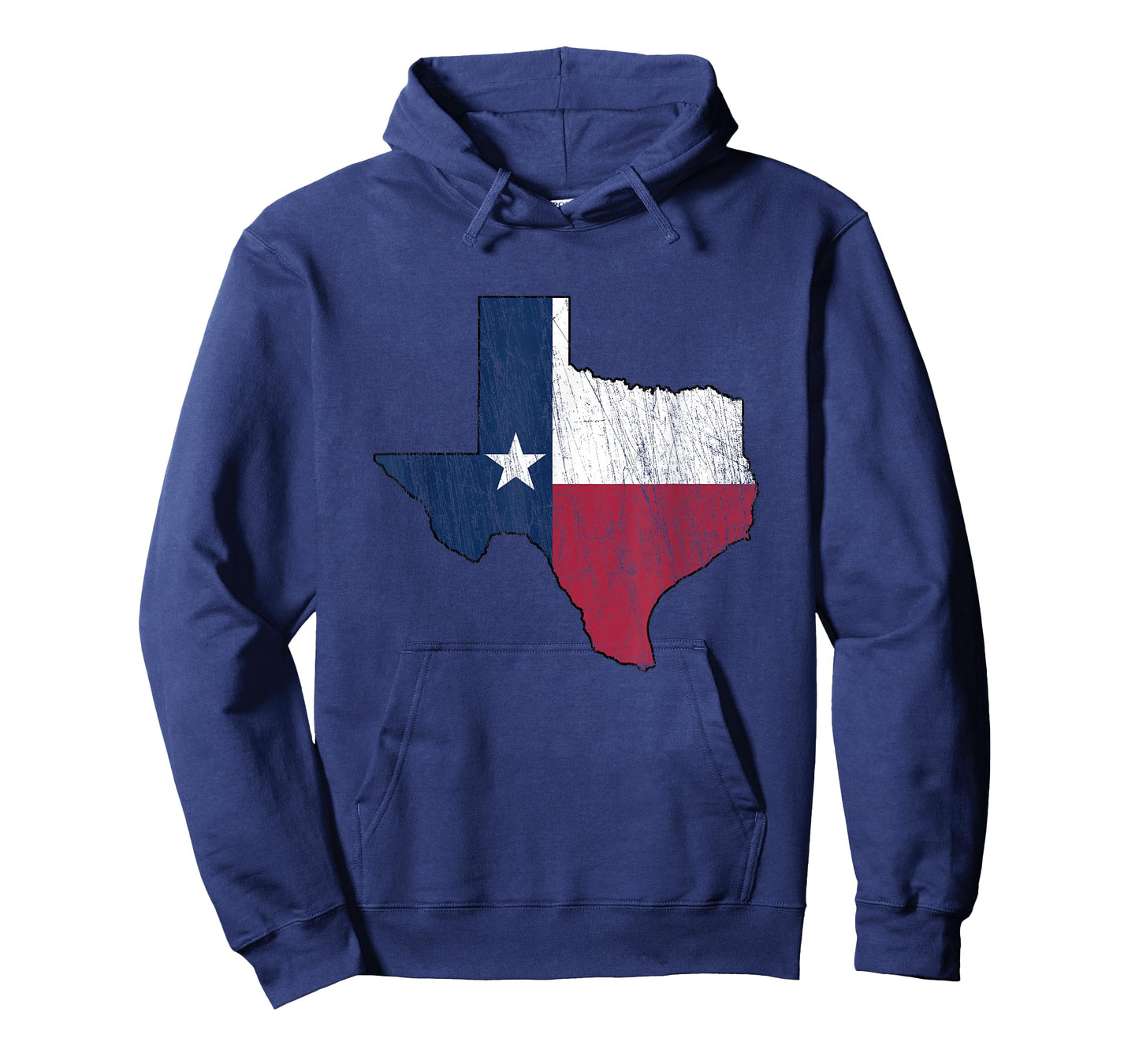 Texas Map - Worn/Distressed Design - Flag of Texas T-Shirt
