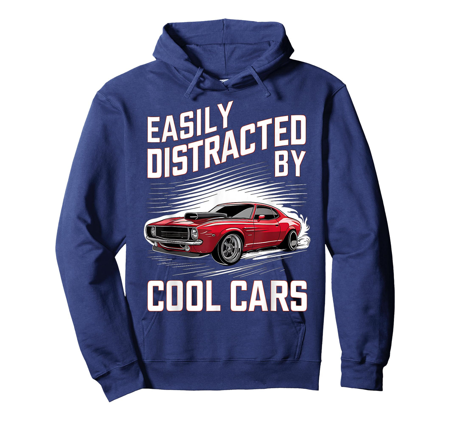 Mens Boys Vintage Muscle Car Easily Distracted by Cool Cars T-Shirt