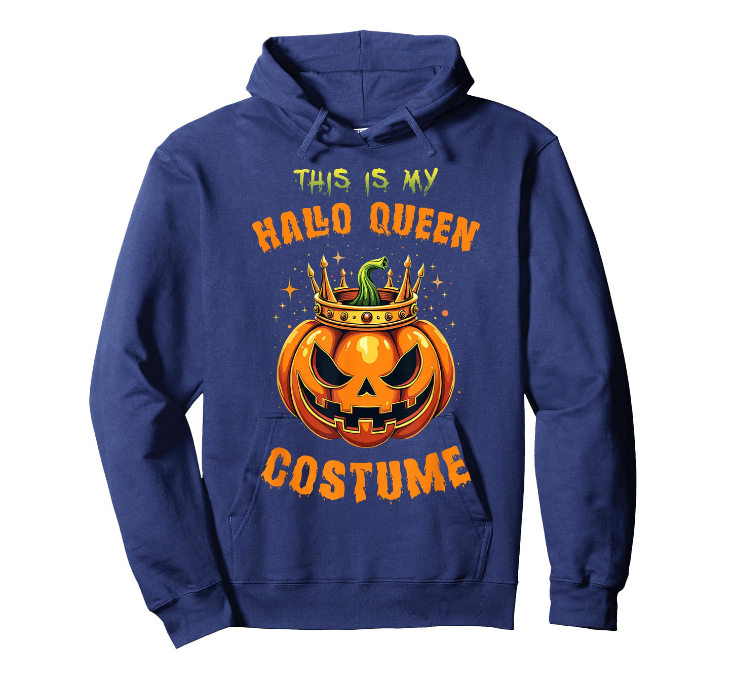 This is My Hallo-Queen Costume Halloween Pumpkin T-Shirt