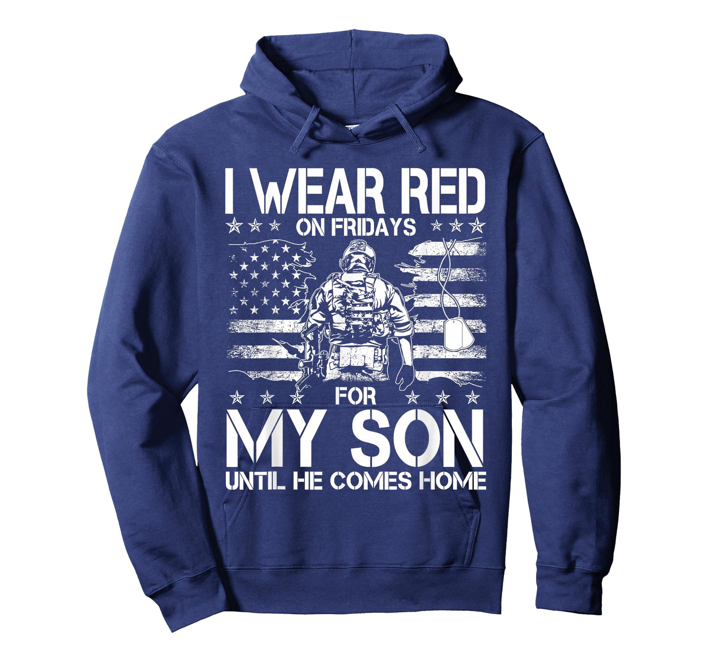 I Wear Red On Fridays For My SON Until He Comes Home Veteran T-Shirt