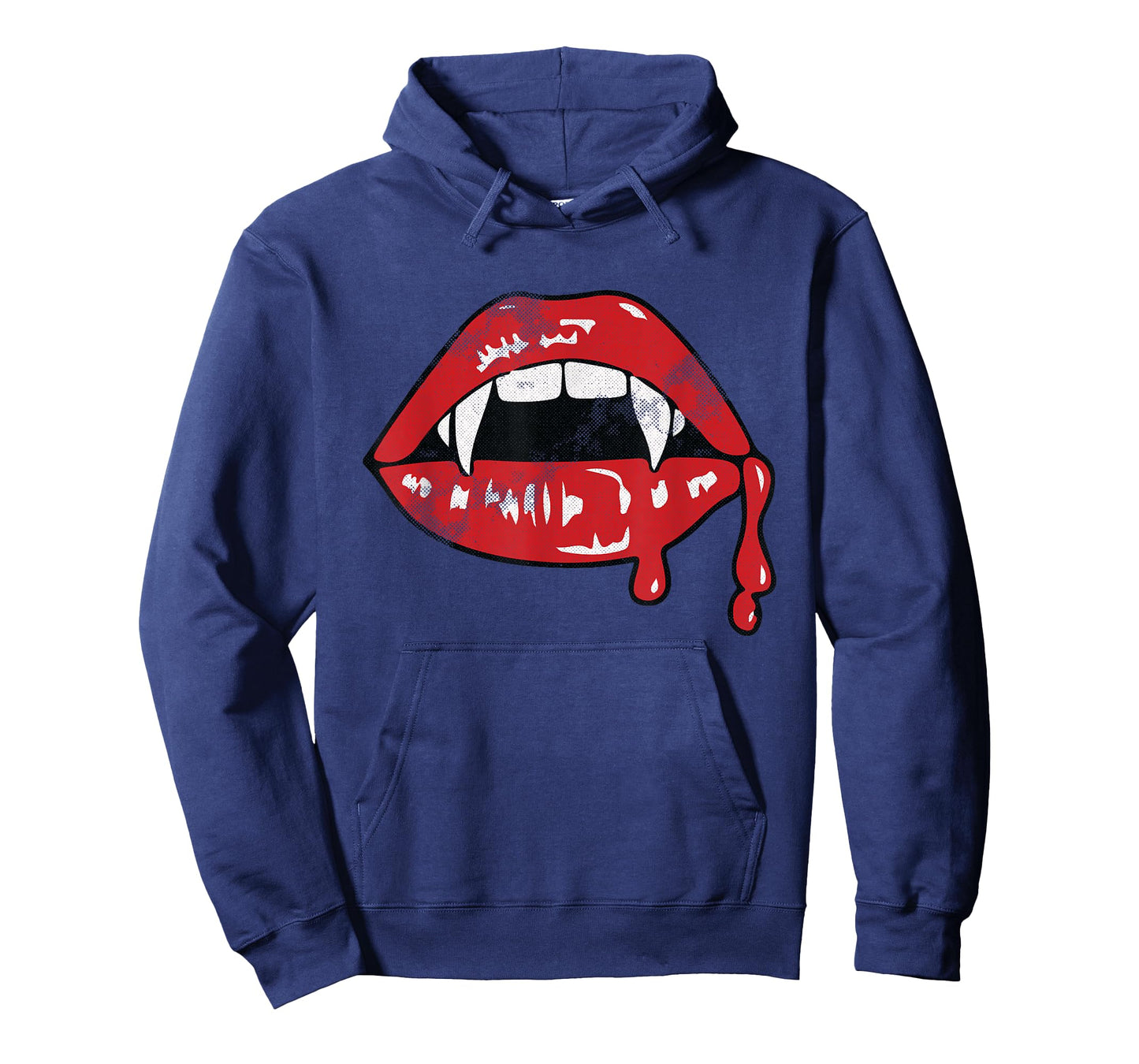 Vampire Lips Lazy Halloween Costume Blood Fangs T-Shirt