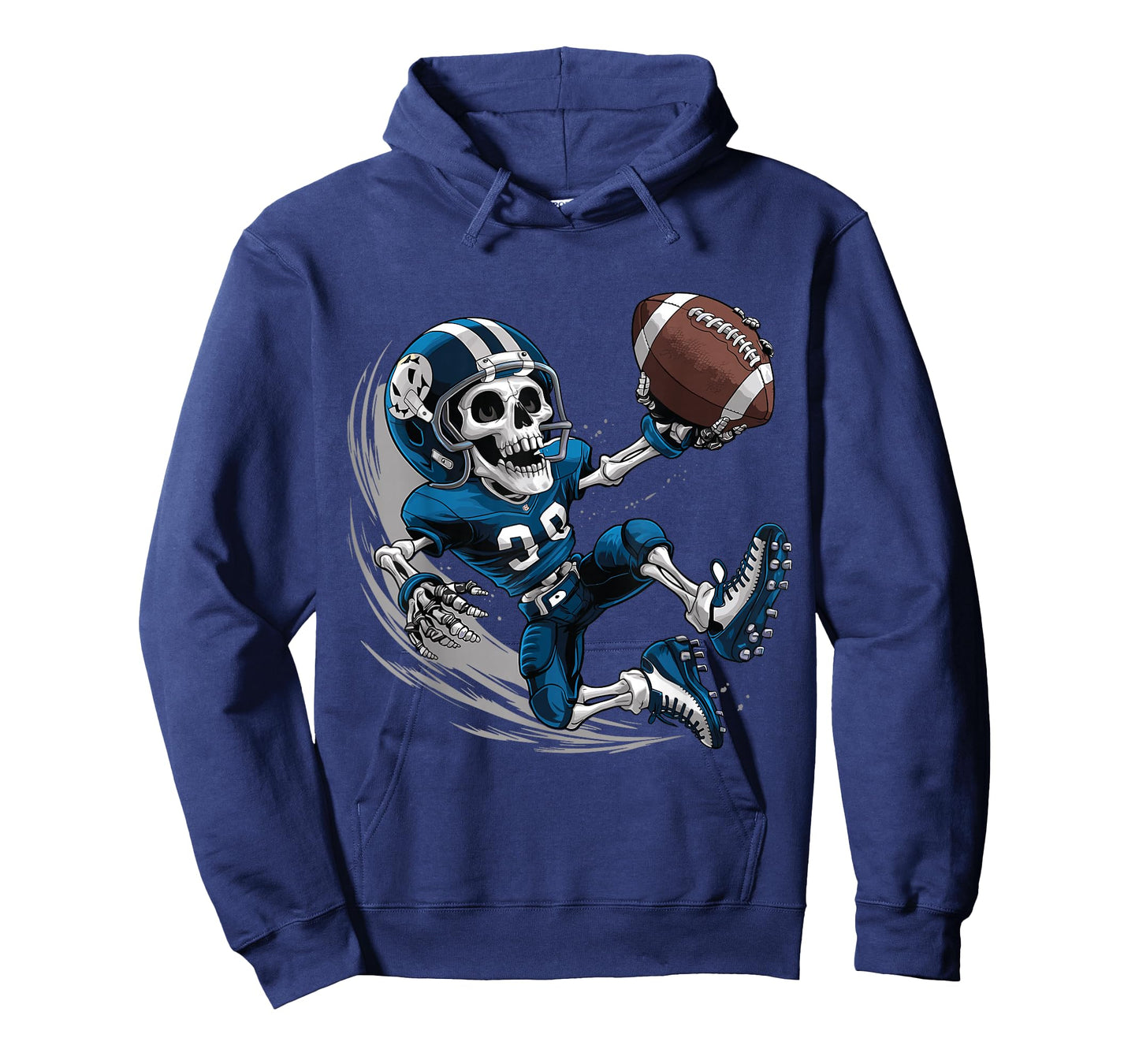 American Football Skeleton Halloween Men Boys Football Fan T-Shirt