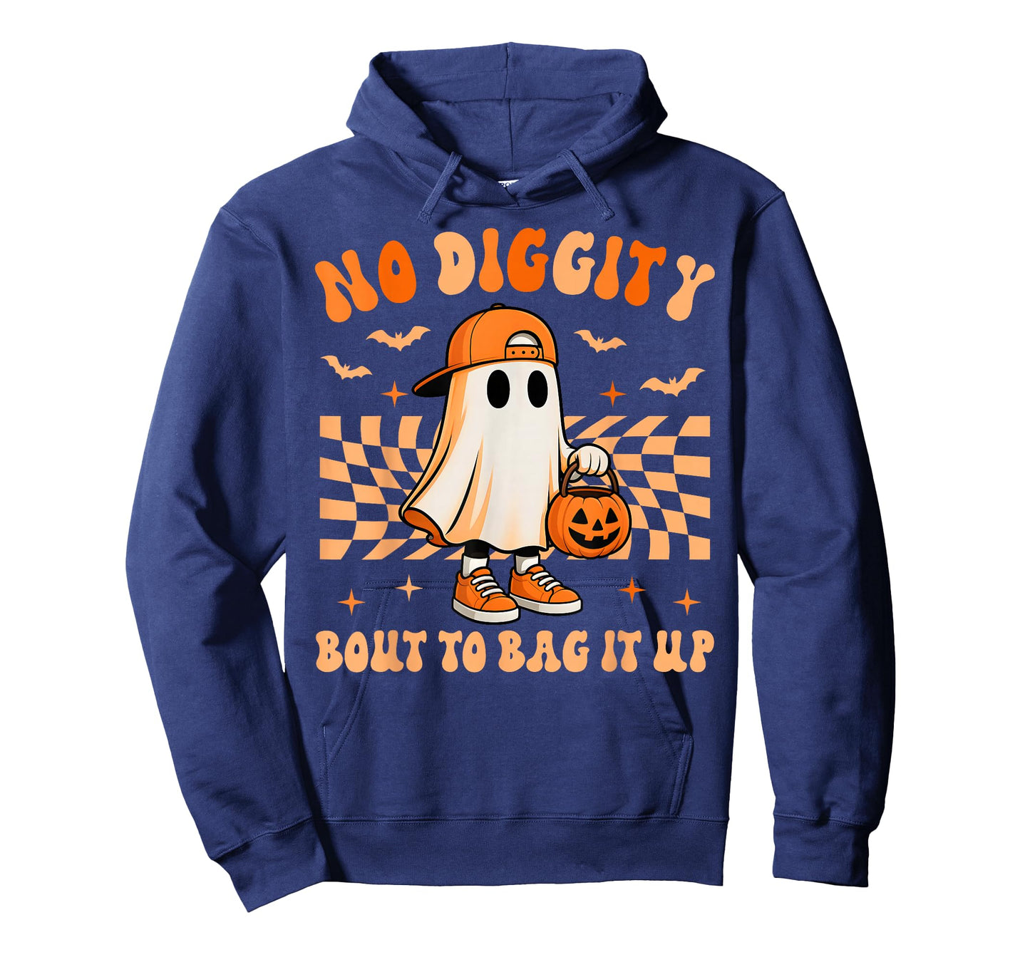 Ghost No Diggity Bout To Bag It Up Halloween Toddler Kids T-Shirt