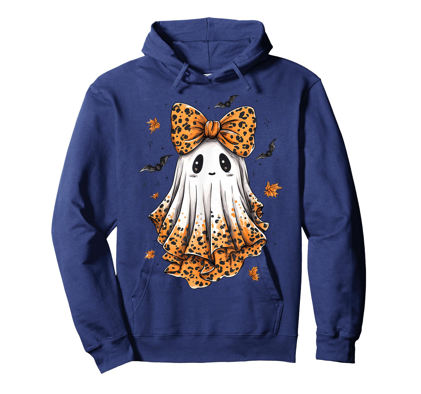 Halloween Leopard Ghost Boo Spooky Coquette Bow T-Shirt