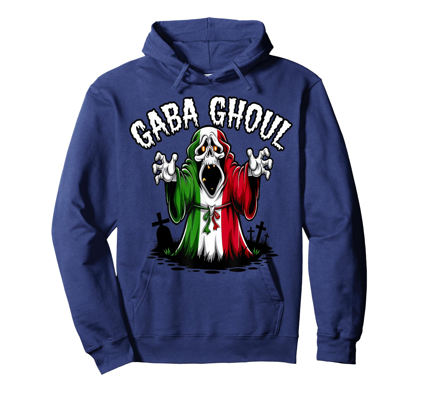 Halloween Graveyard Gaba Ghoul Ghost Funny Italian Gabagool T-Shirt