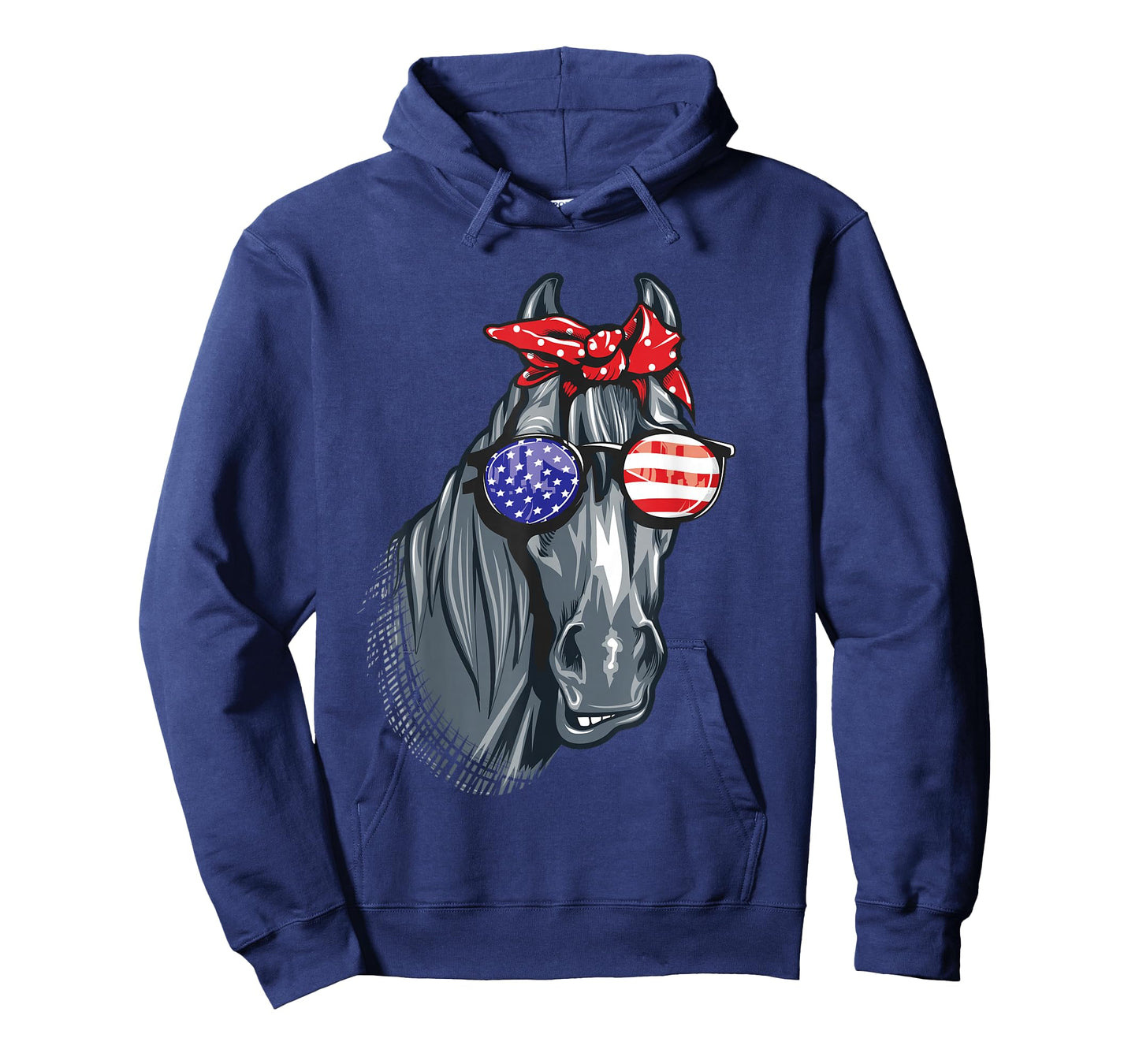 Horse 4th of July Shirt Women Horse Graphic American Flag T-Shirt