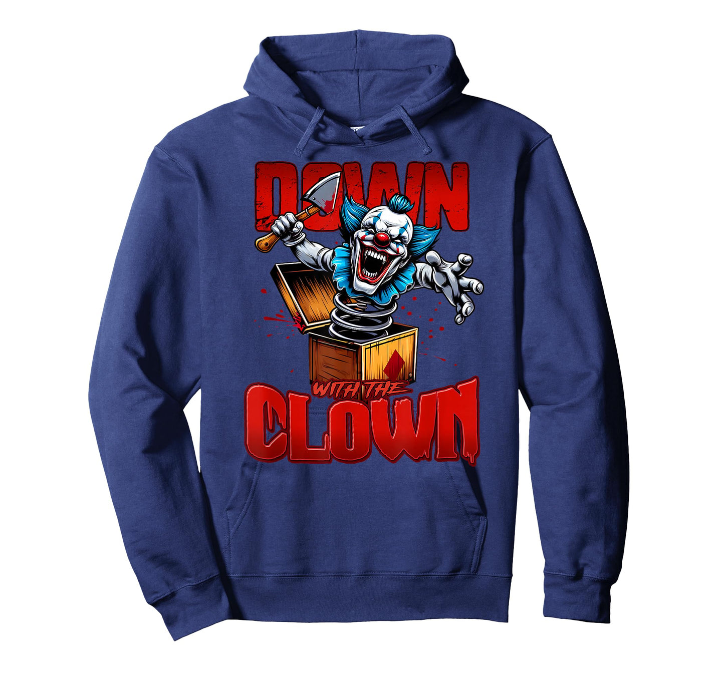 Down with The Clown Hatchet Man ICPS Horror Core T-Shirt