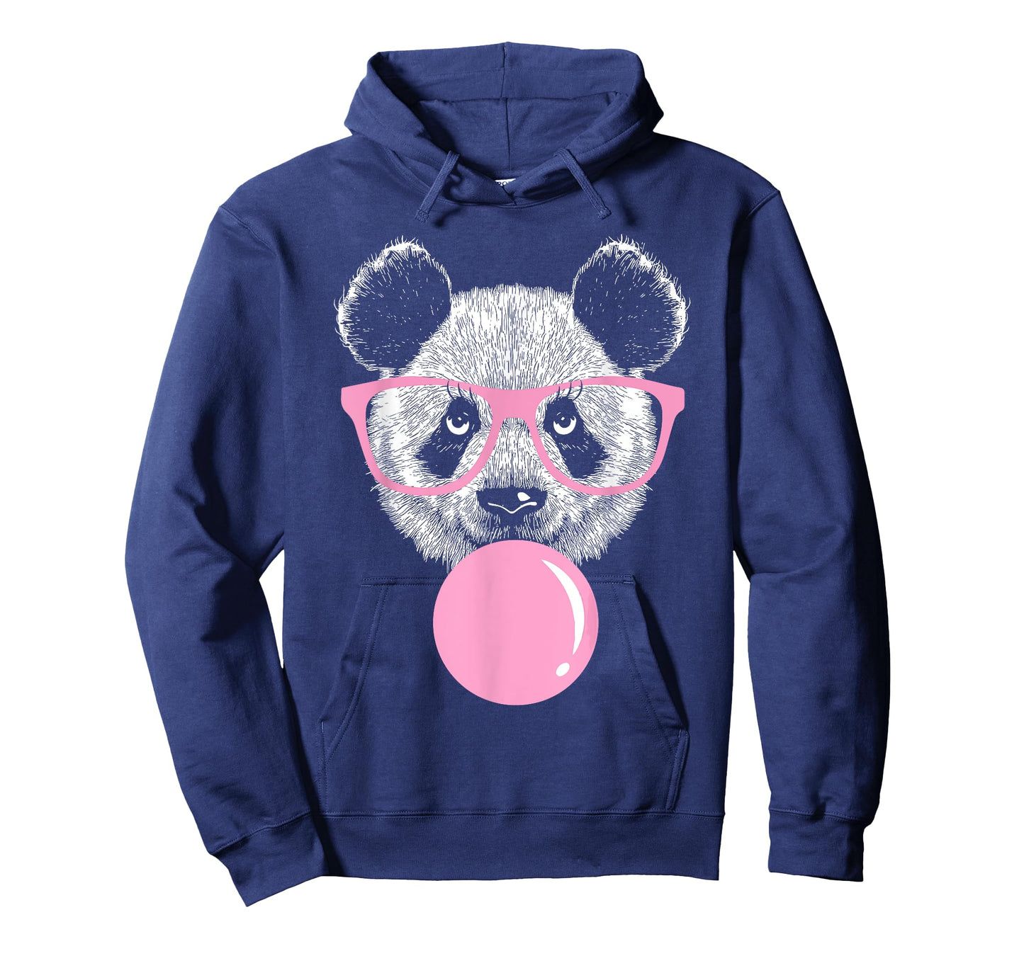 Cool Panda Face Eating Gum And Makes A Bubble Tee Cute Panda T-Shirt