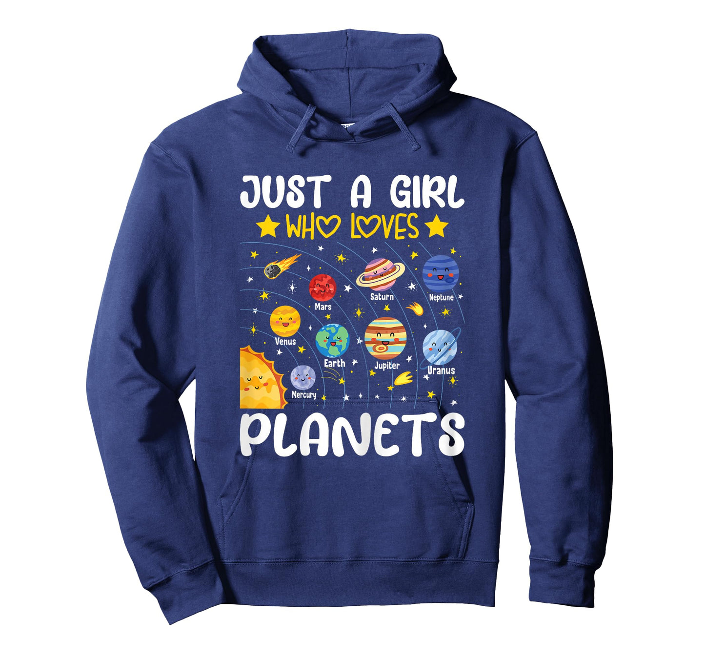 Just A Girl Who Loves Planets Solar Space Science Lover Girl T-Shirt