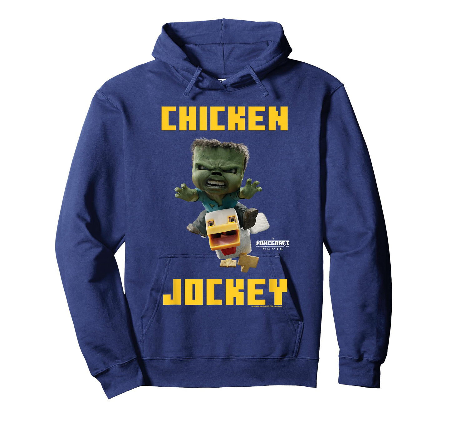 A Minecraft Movie Chicken Jockey Baby Zombie Logo T-Shirt