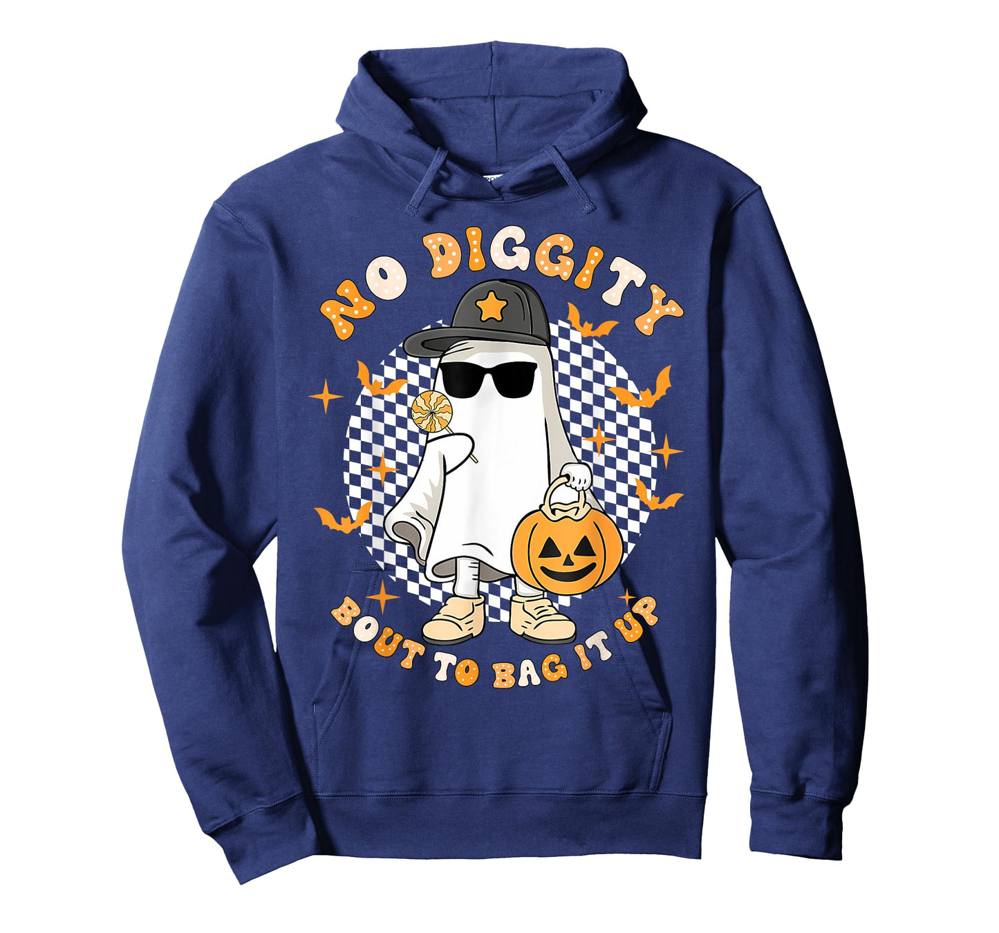 No Diggity Bout To Bag It Up Ghost Halloween Boys Toddler T-Shirt