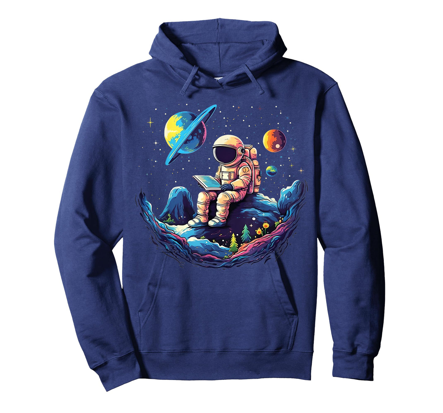 Astronaut Reading Book In Space Funny Books Lover Bookworm T-Shirt