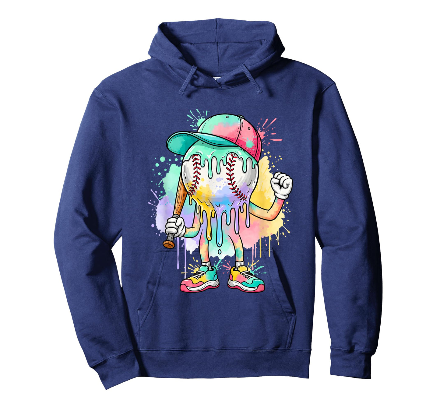 Ice Cream Drip Baseball Spots Baseball Drip for Girls Boys T-Shirt