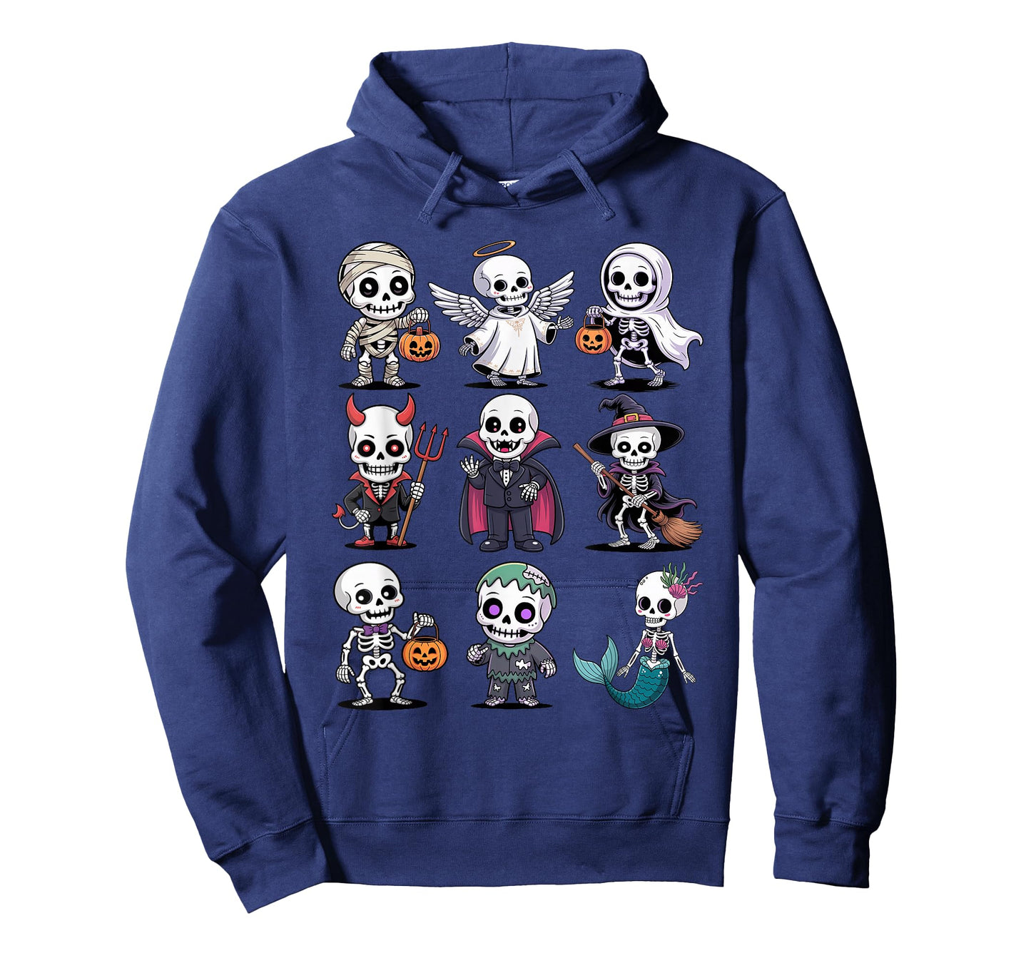 Halloween Skeleton T-Shirt - Cute Spooky Costume Group T-Shirt