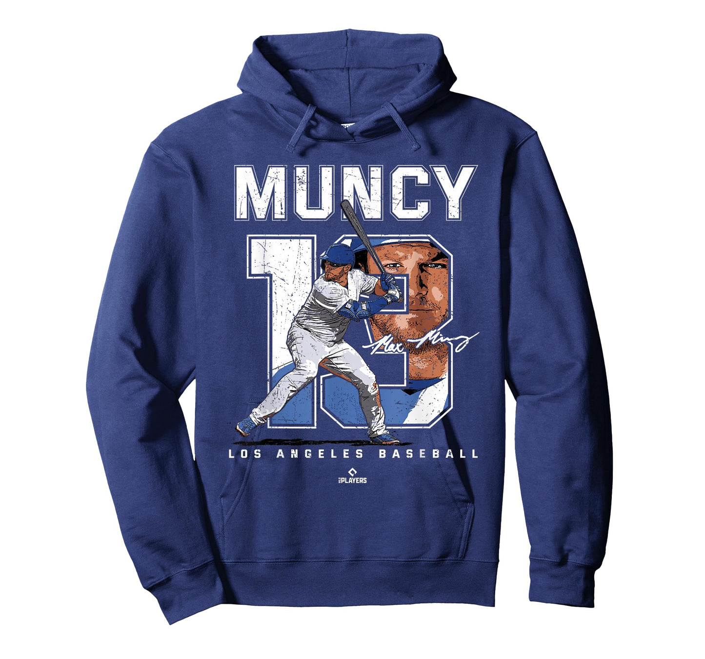 Number and Portrait Max Muncy Los Angeles MLBPA T-Shirt