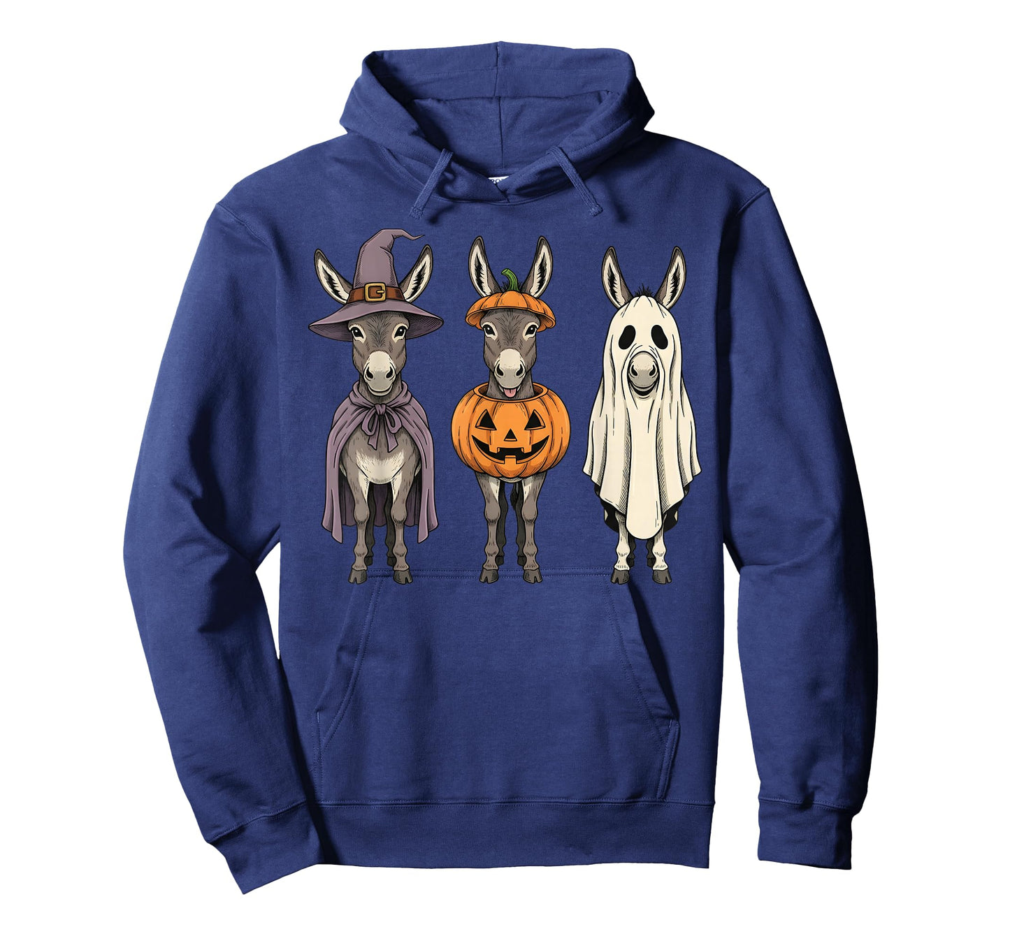 Spooky Ghost Donkey Pumpkin Halloween Farm Animal T-Shirt