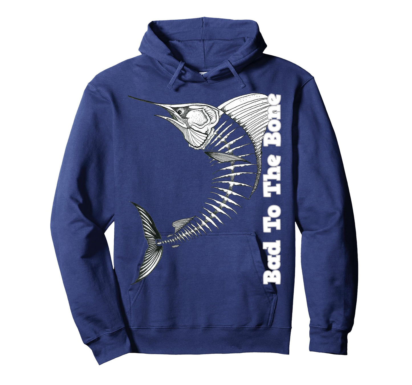 Marlin T-Shirt Bad To The Bone Marlin Fish Skeleton T-Shirt