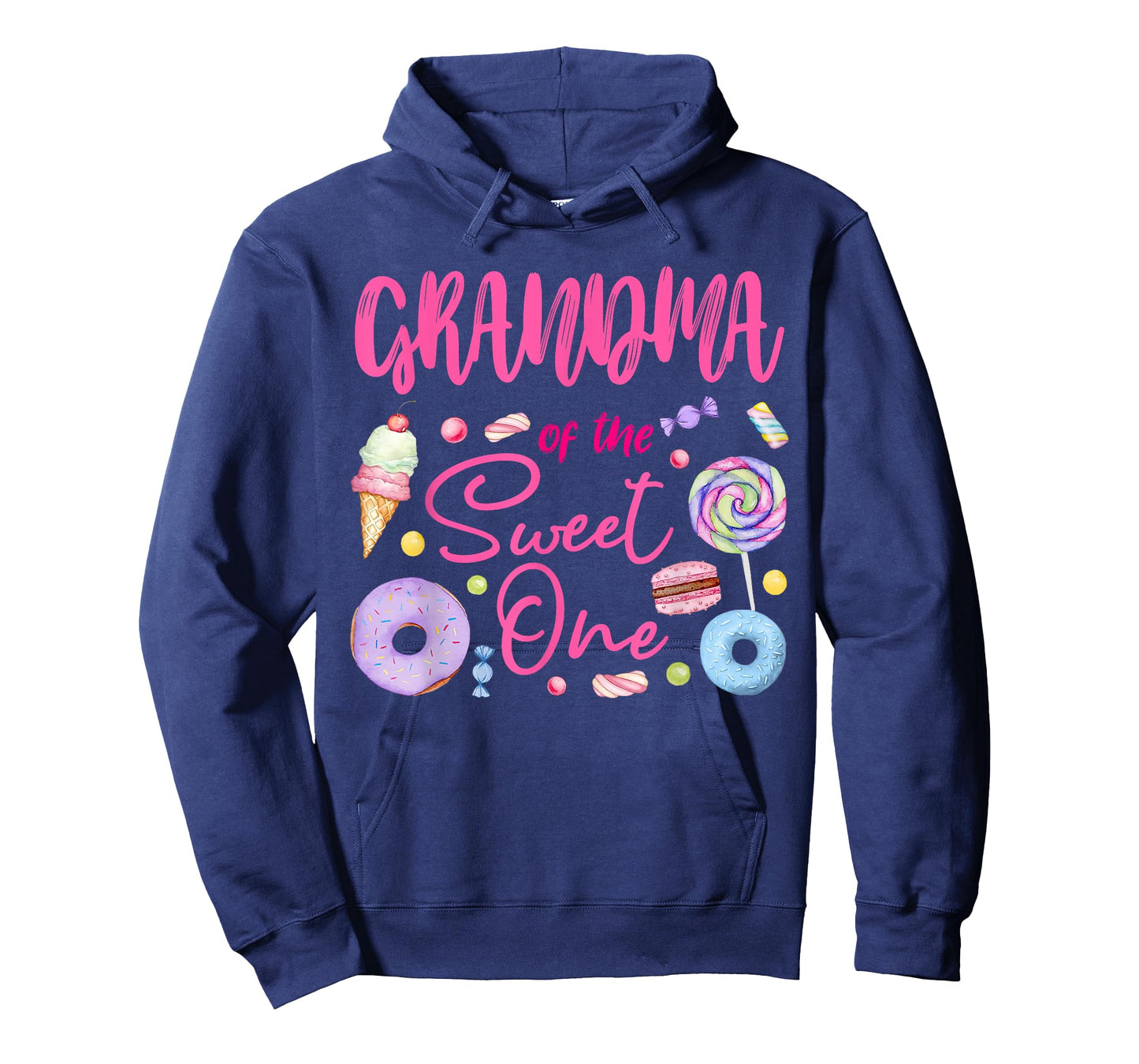 Grandma of The Sweet One Lollipop Candy Birthday Party T-Shirt