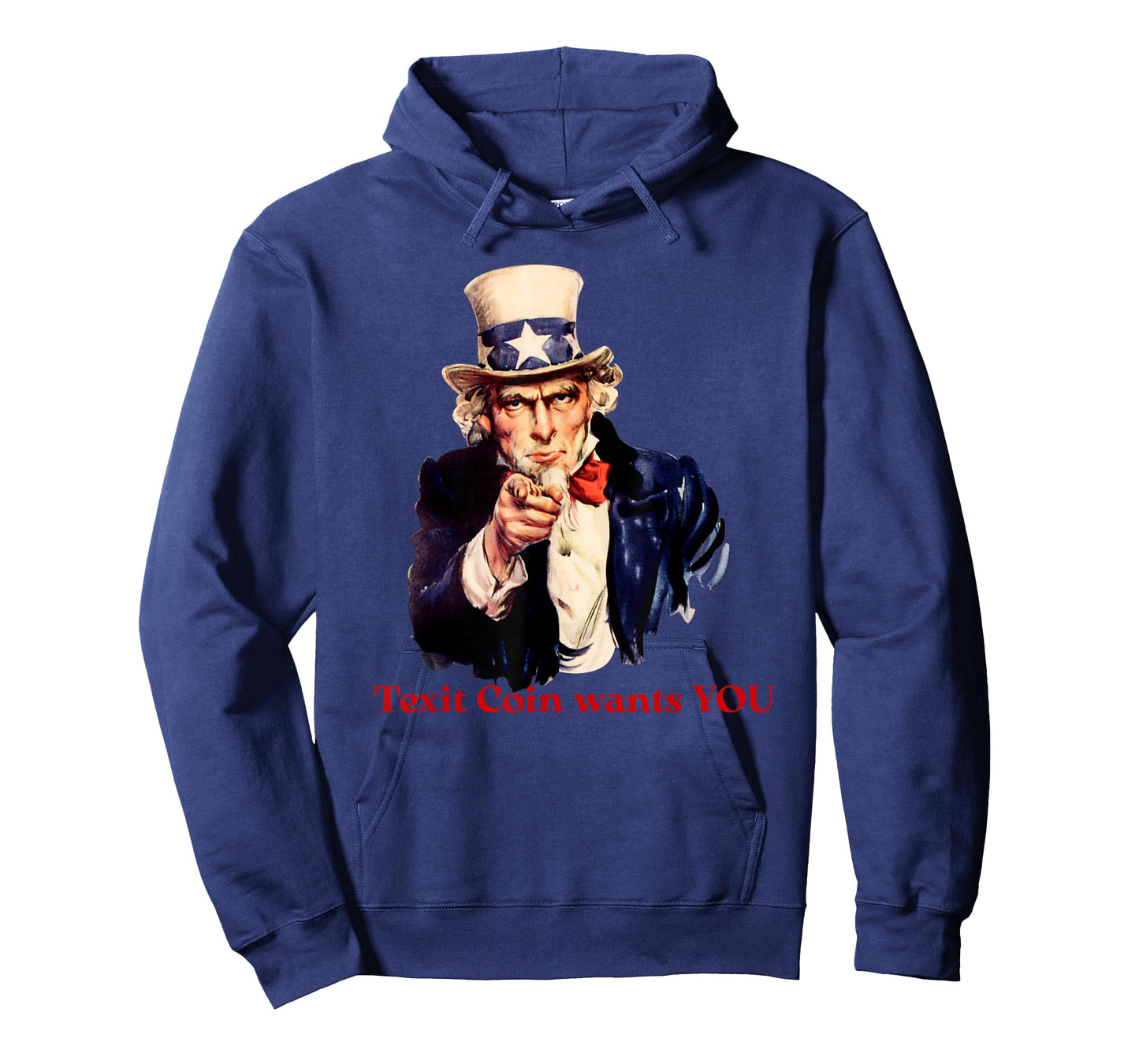 Uncle Sam Texit Coin Funny Patriotic Texas Vintage T-Shirt