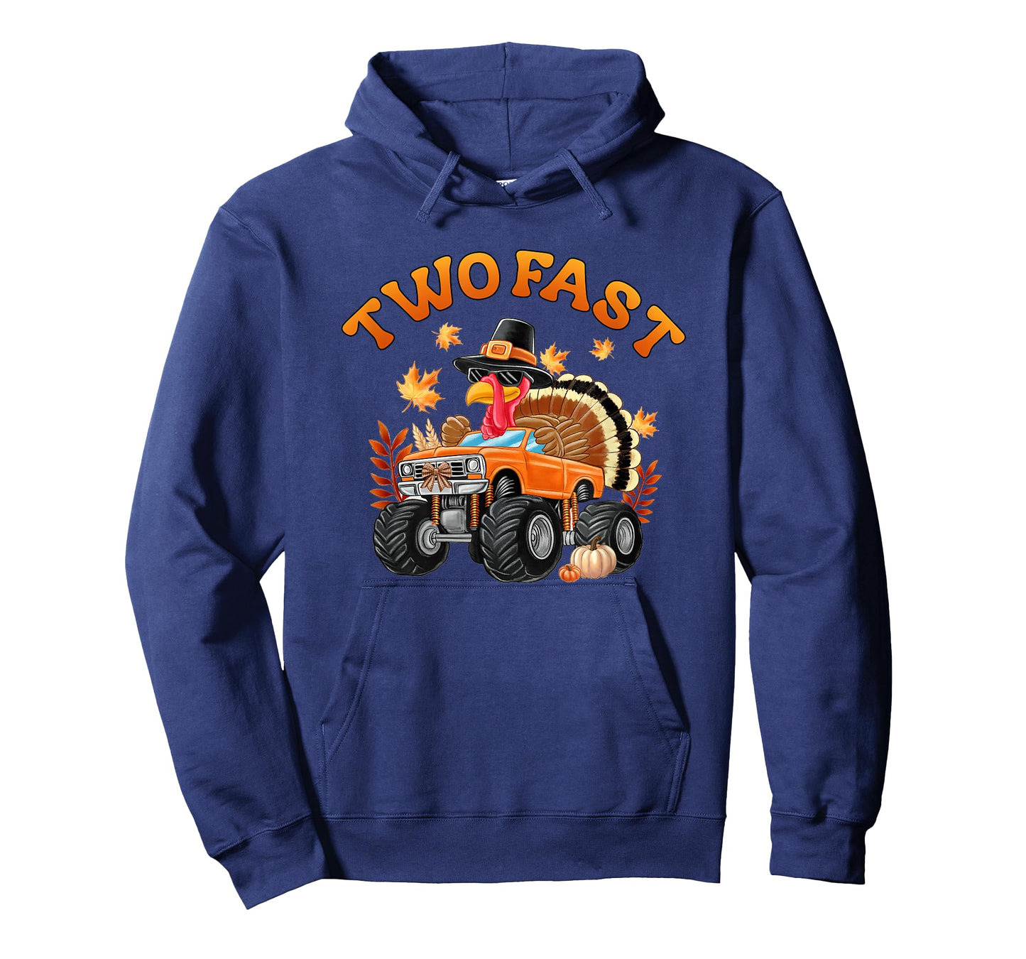 2nd Birthday Monster Truck Turkey 2 Year Old Two Wild T-Shirt