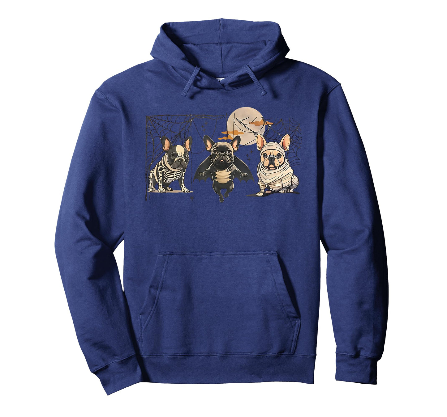 Frenchie Halloween Bleached French Bulldog Spooky T-Shirt