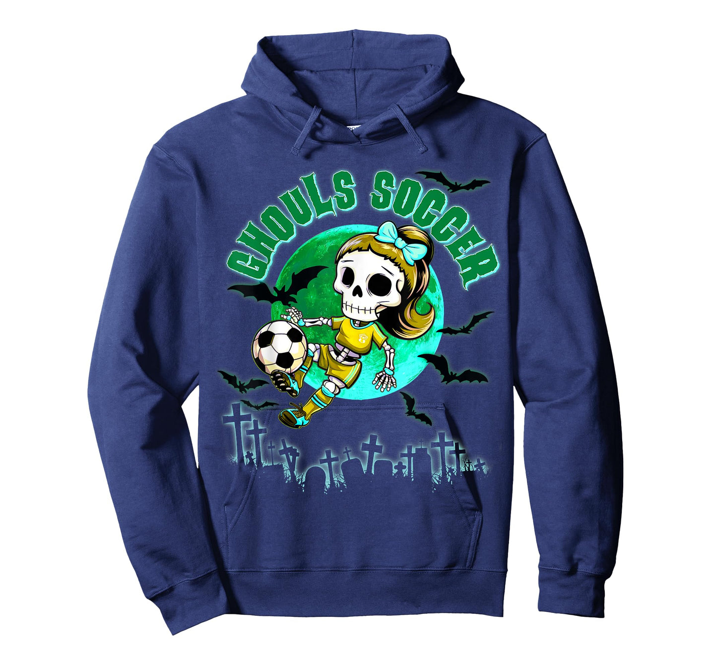 Soccer Ghoul Halloween for Girls & Teens October Spooky T-Shirt