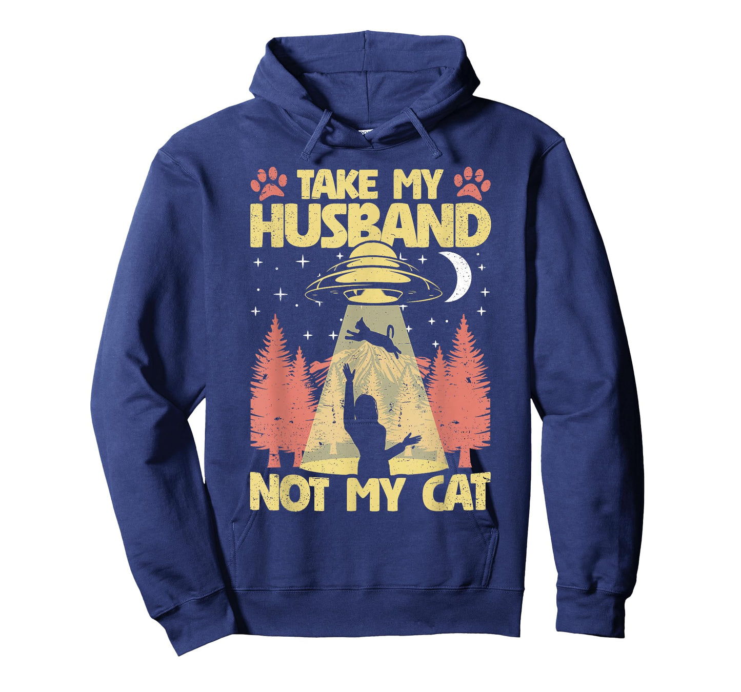 Take My Husband not My Cat Funny UFO Cats Kitten Women T-Shirt