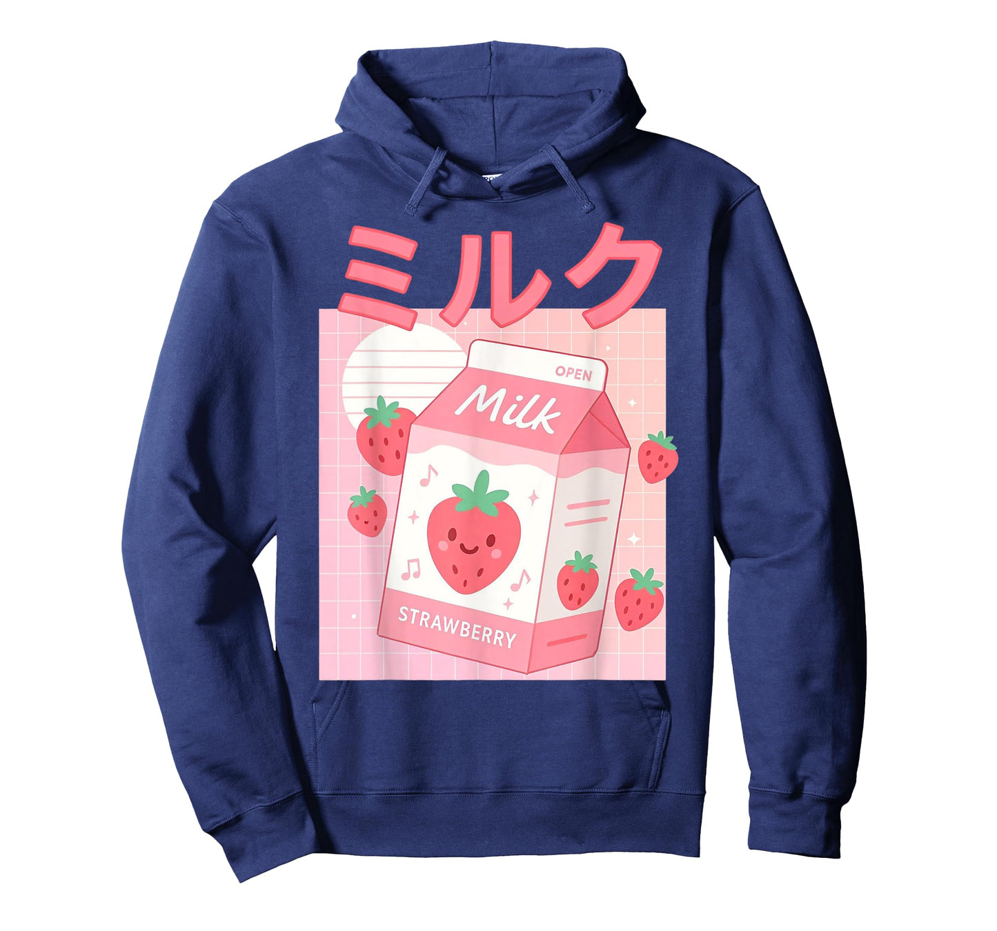 Pink Strawberry Milk 90s Japanese Anime Culture Manga Otaku T-Shirt