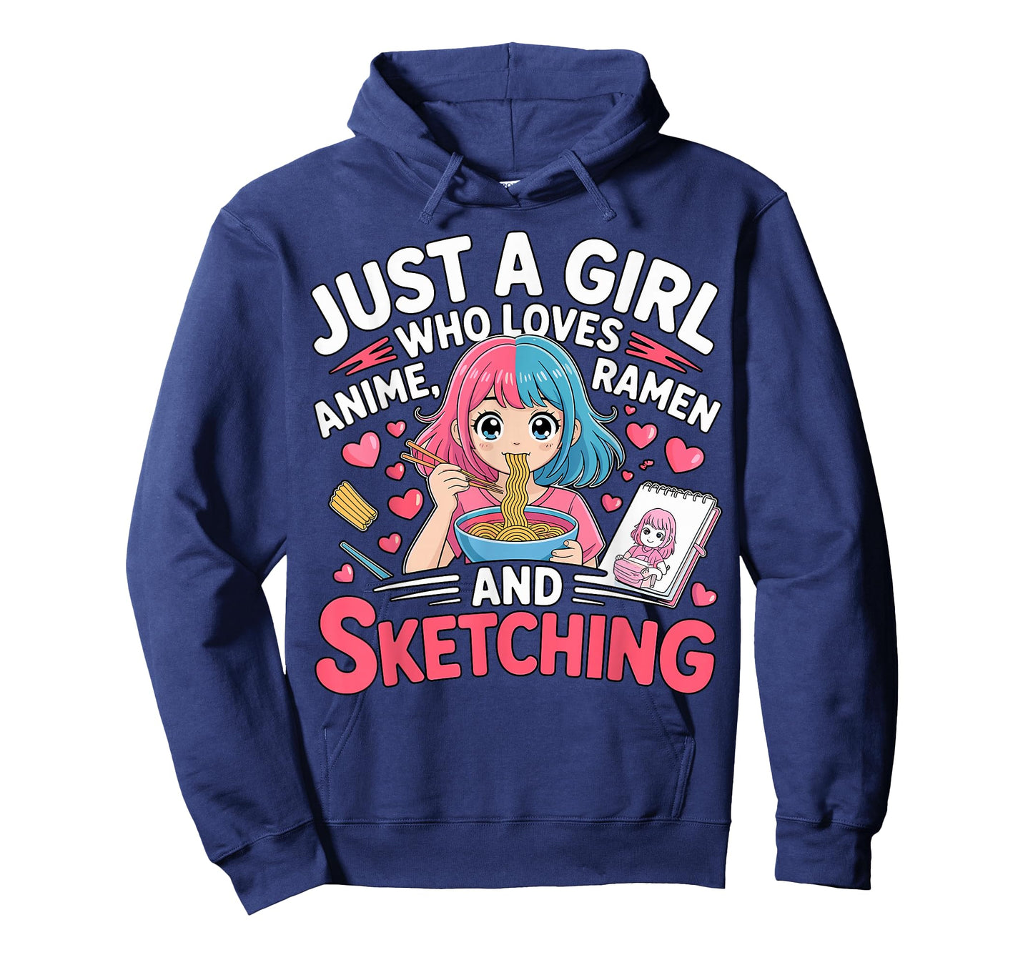 Just A Girl Who Loves Anime and Sketching T-Shirt