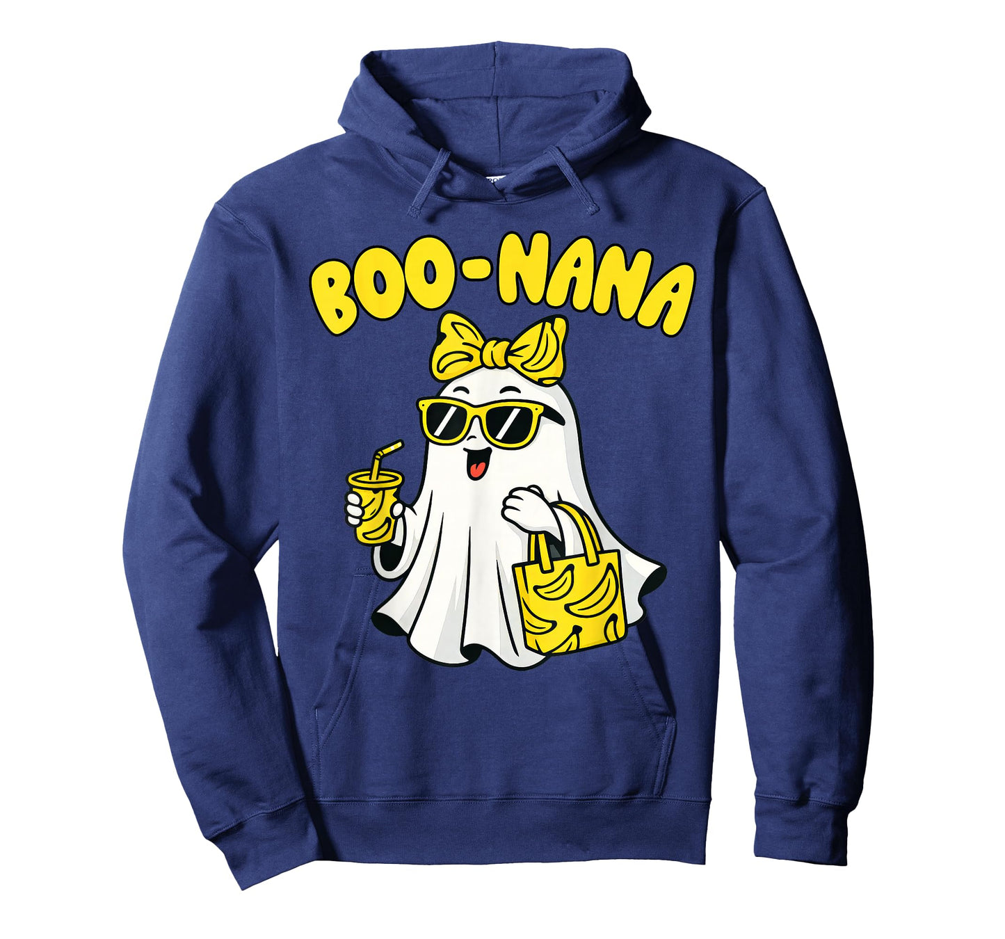 Boo Nana Funny Spooky Banana Ghost Bow Coquette Halloween T-Shirt