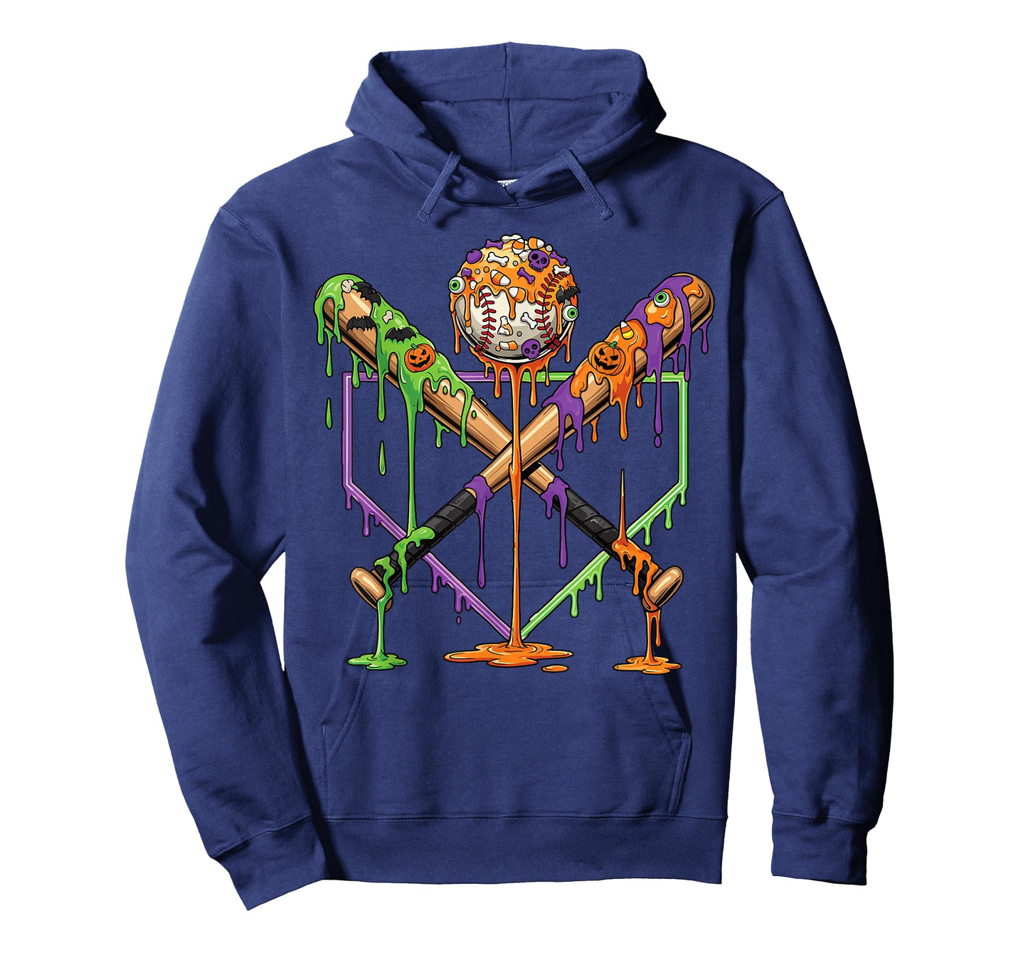 Baseball Drip For Boys Ice Cream Drip Halloween Youth Boys T-Shirt
