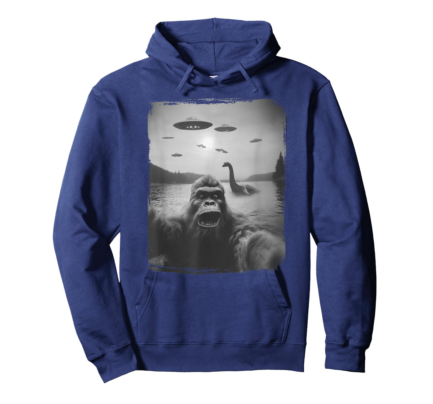 Nessie and UFO, Sasquatch Rare Selfie, The Loch Ness Bigfoot T-Shirt