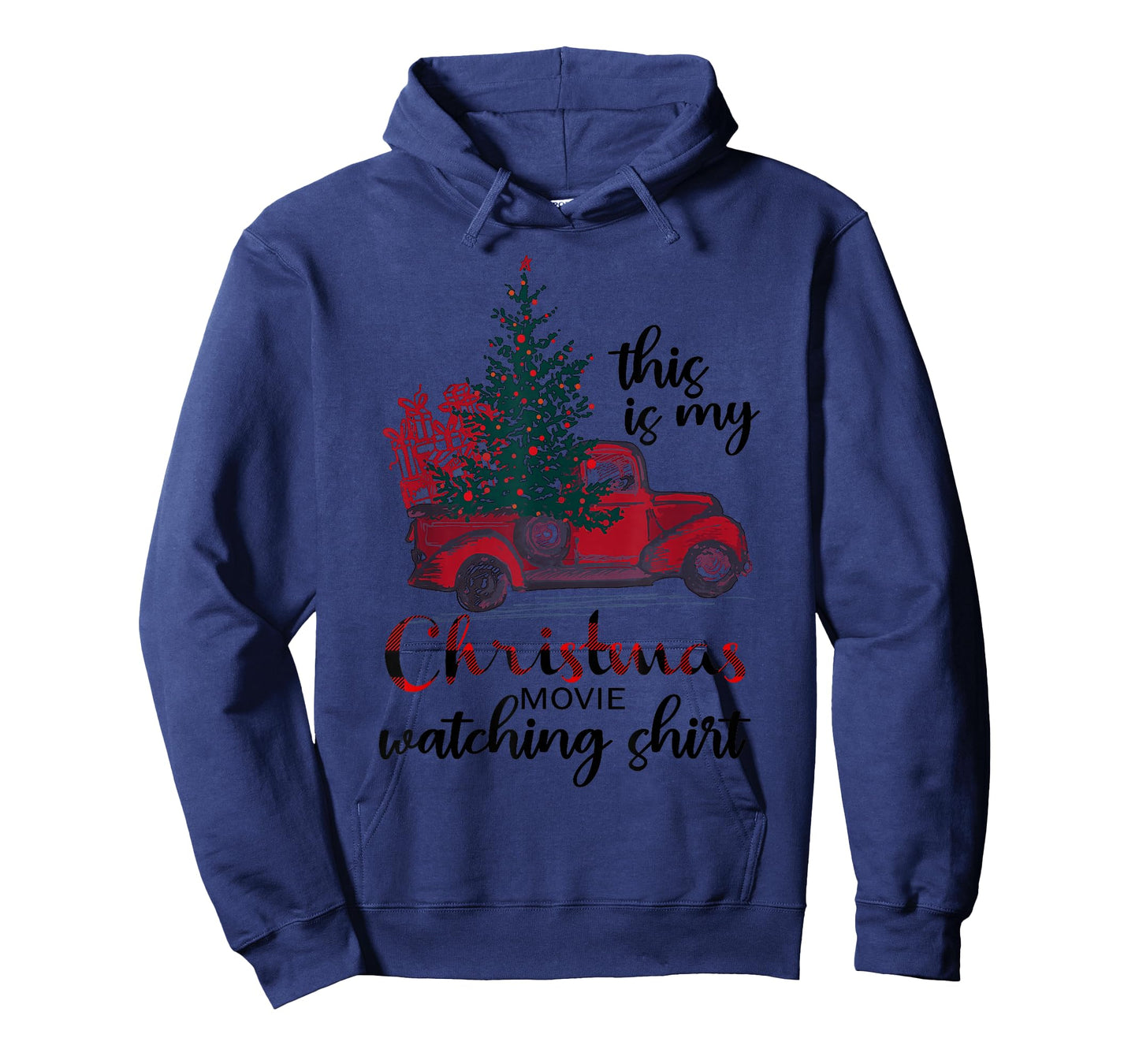 This is My Christmas Movie Watching Shirt Vintage Red Truck T-Shirt