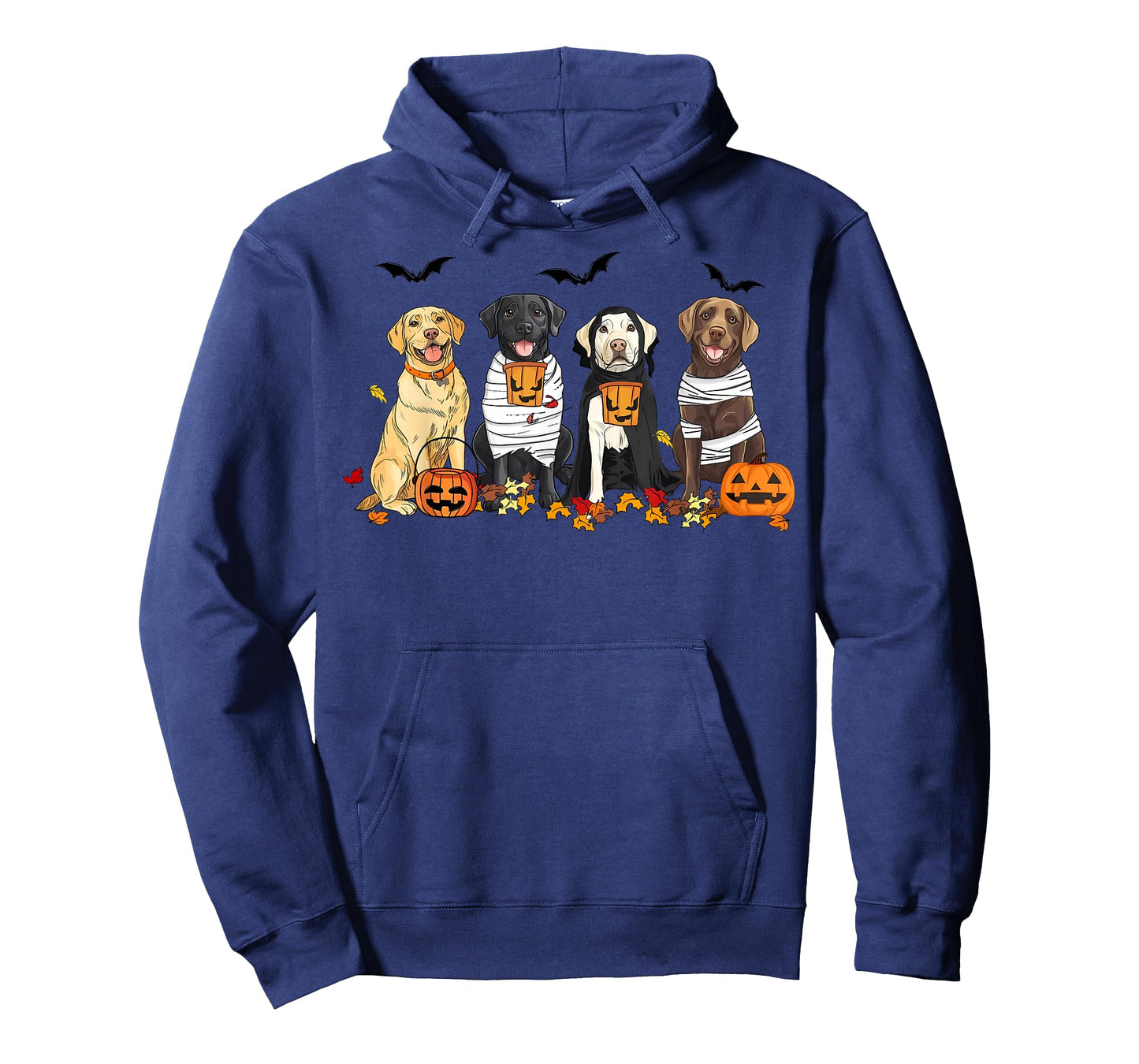 Labrador Retriever Dogs Ghost Witch Mummy Halloween Pumpkins T-Shirt