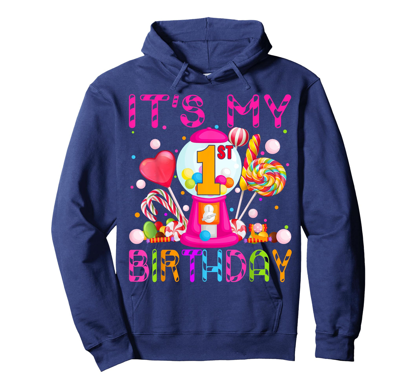 Its My 1st Birthday Candy Candyland Birthday Girl 1 Year Old T-Shirt